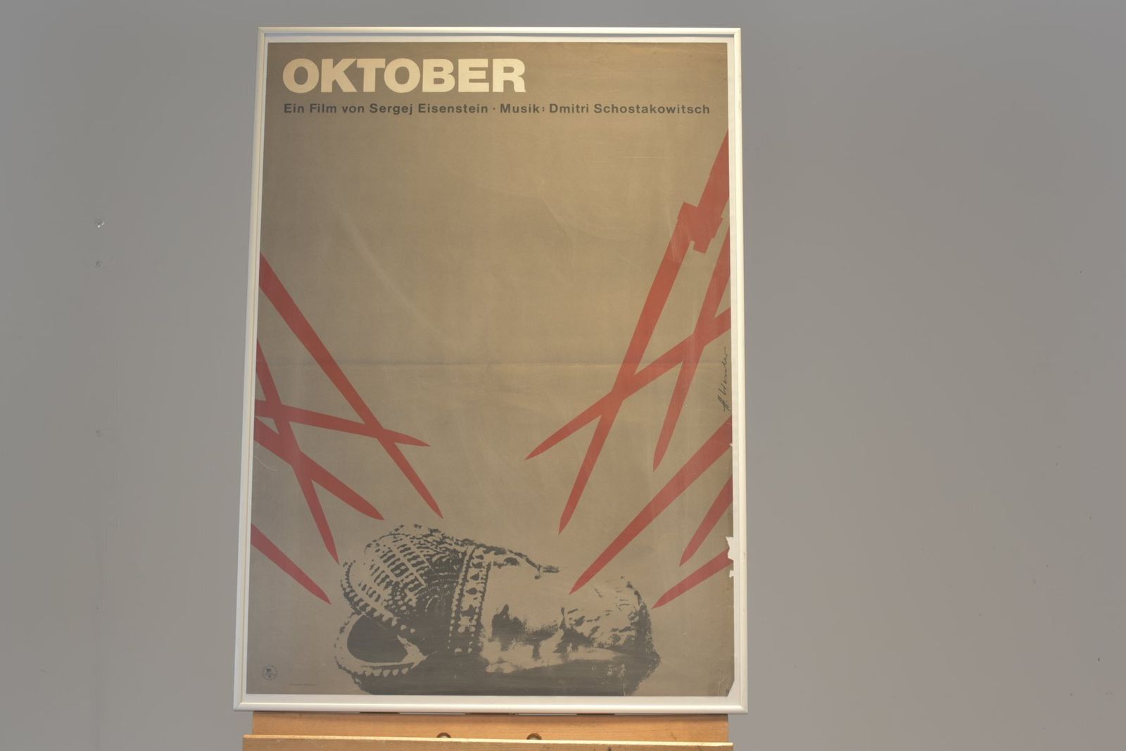 Film Poster Oktober Sergei Eisenstein And Dmitri Shostakovich 1927 1967 Version Veb Progress Film
