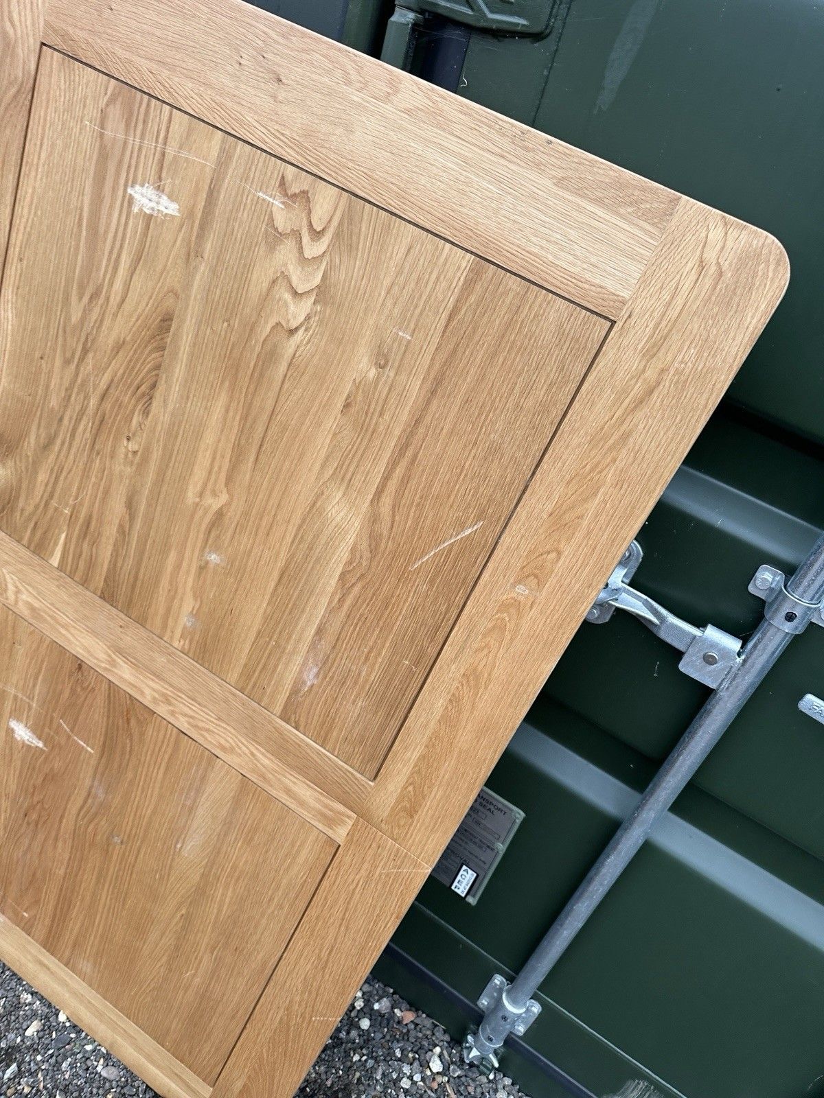 Furniture Oak Furnitureland Canterbury Natraul Finish Dining Extending Dining Top Only photo