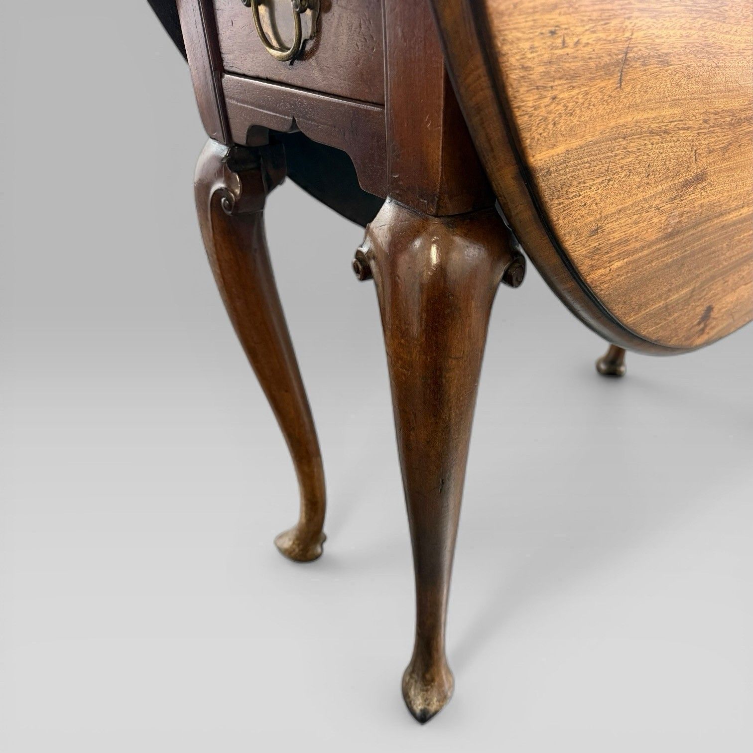 Antique George II Mahogany Oval Drop Leaf Dining Table (Georgian) photo buy