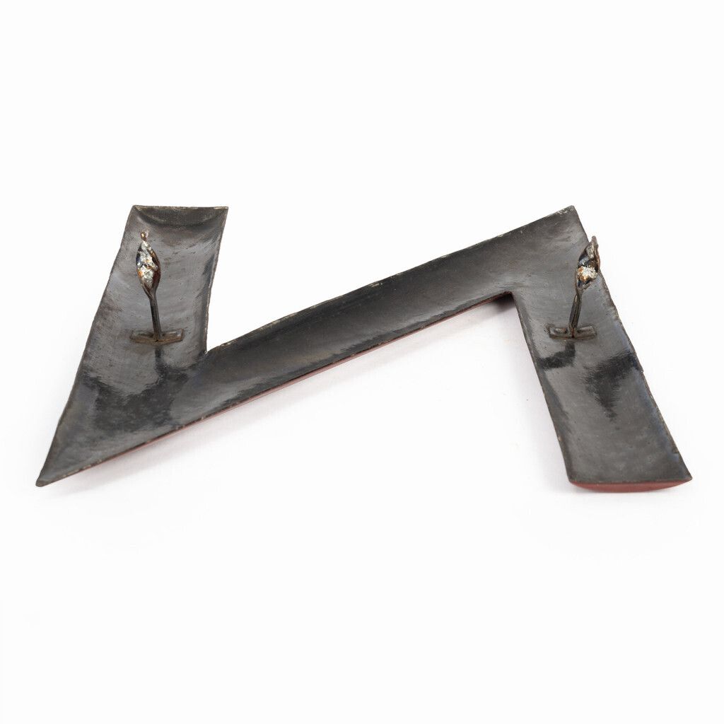 Enameled Letter "N", 1960s, Vintage photo Home Decor