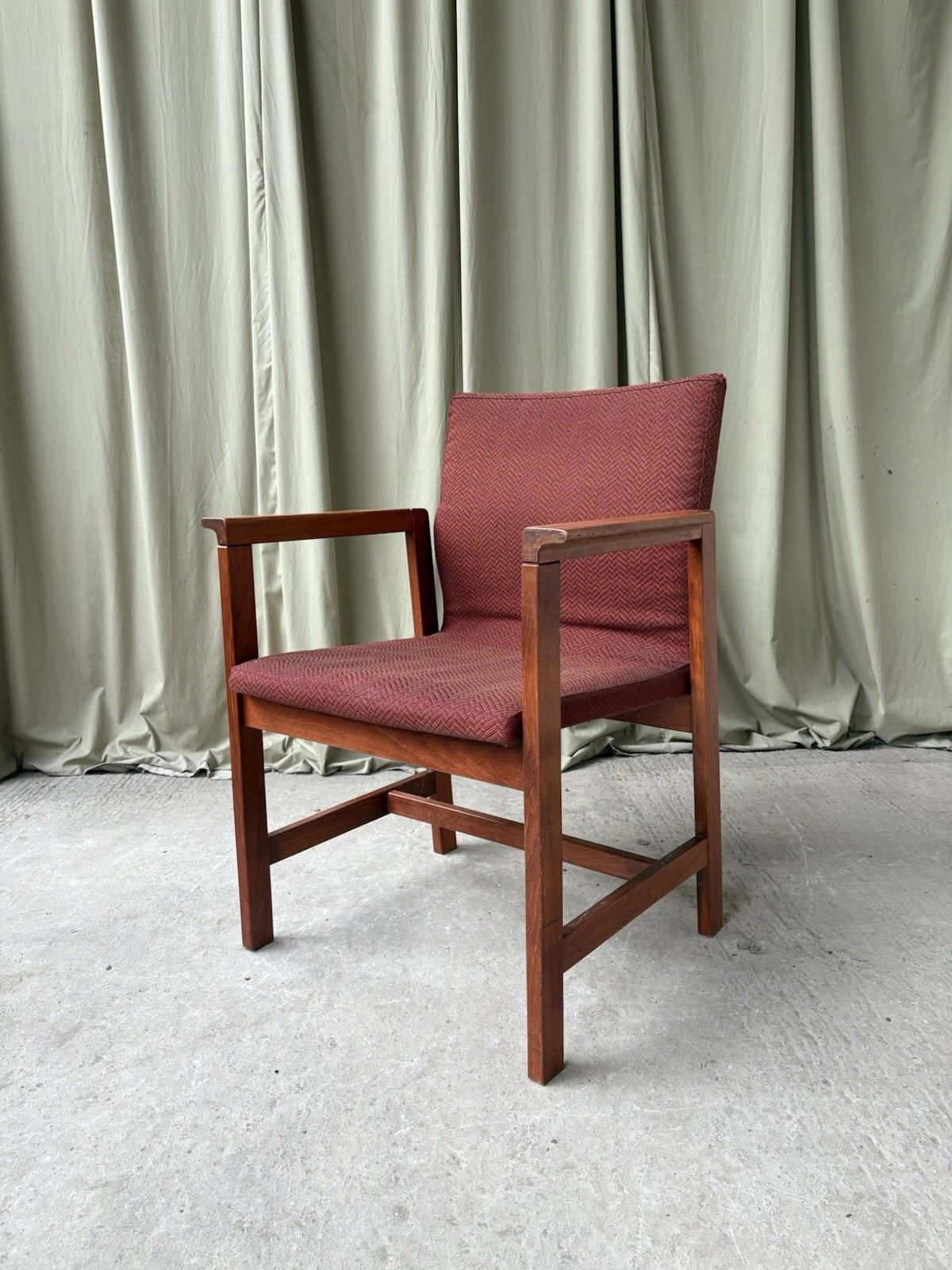 Vtg Late Mid Century Chair Side Armchair  Danish Scandi Retro R1096 photo for sale