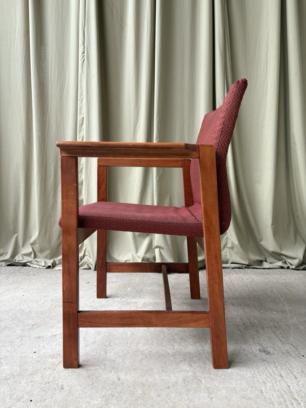Furniture Vtg Late Mid Century Chair Side Armchair  Danish Scandi Retro R1096 photo