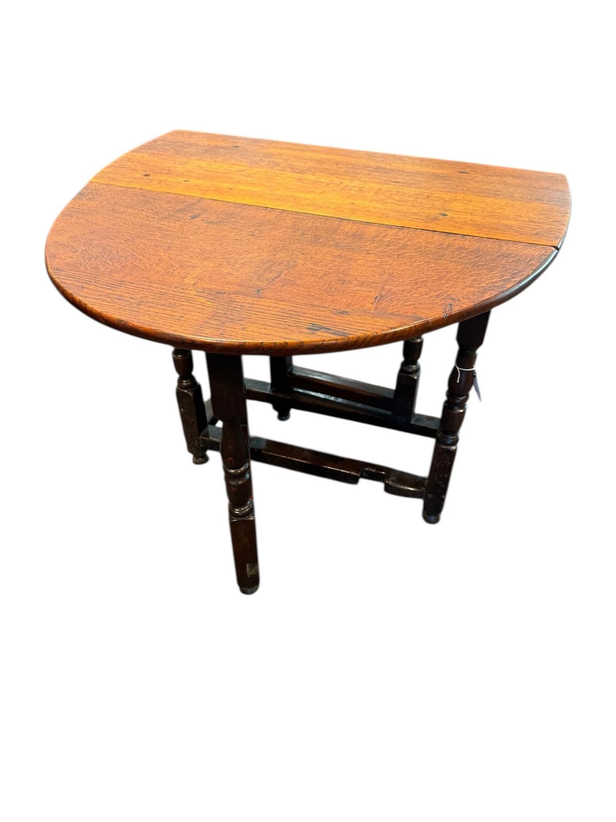 Antique Georgian George III Solid Oak Drop Leaf Gate Leg Small Table photo Furniture