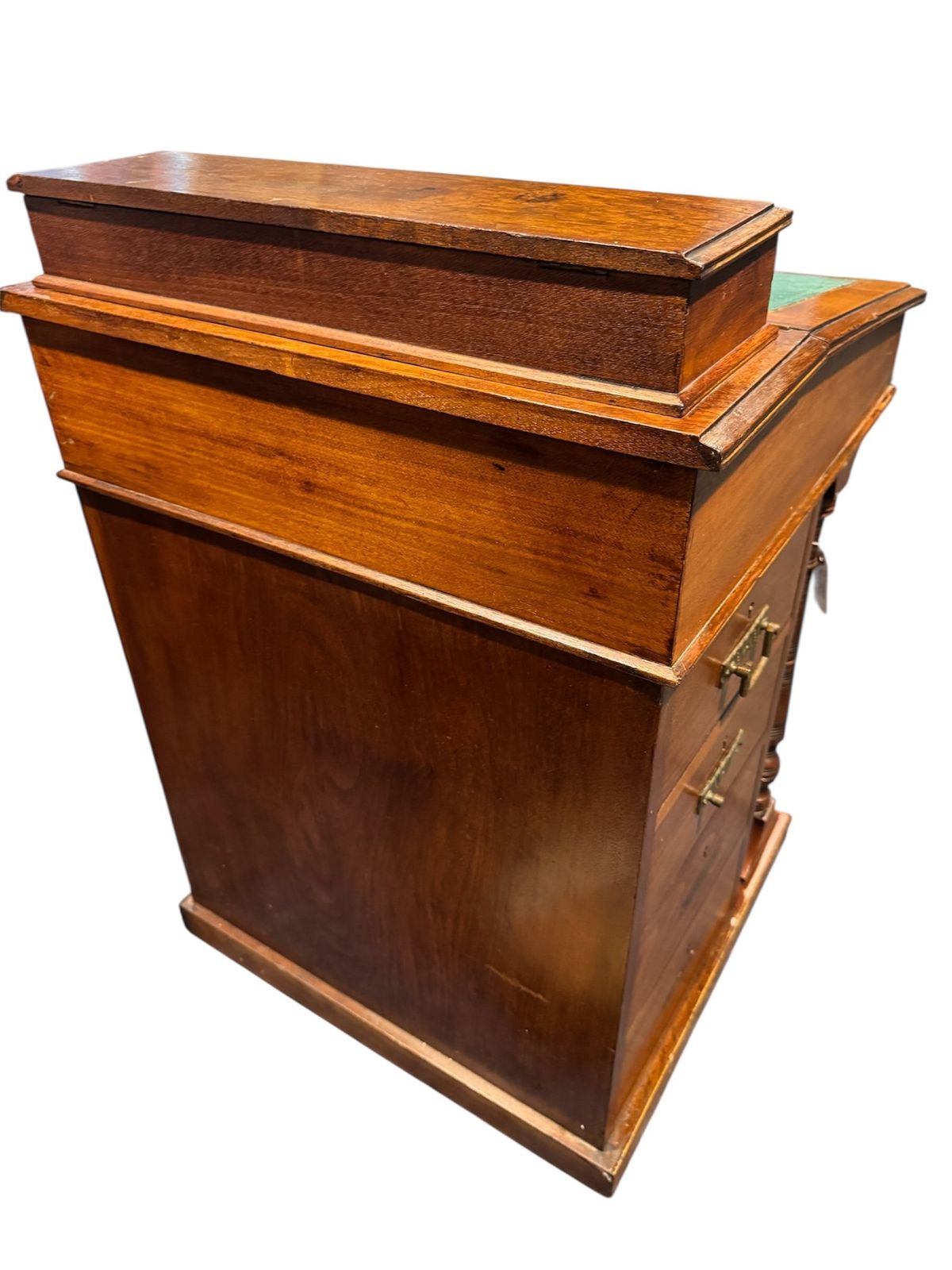 Victorian Golden Mahogany Davenport Desk With Painted Insert photo Furniture
