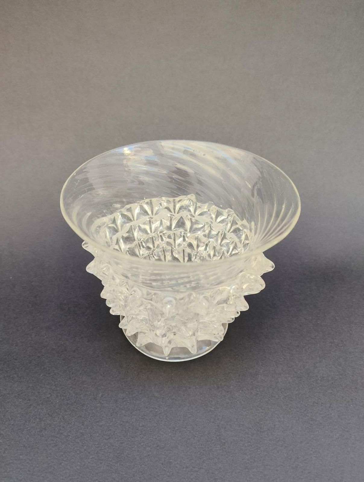 Rare Rostrato Vase In Murano Glass, Vintage Design By Ercole Barovier, 1940s 50s photo 218.0