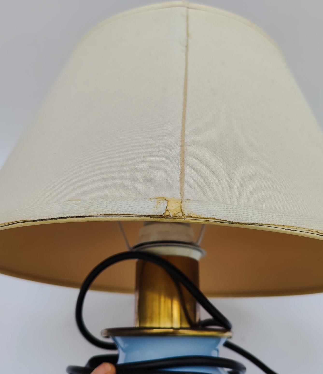 218.0 Veart 1989 Table Lamp In Turquoise Blue Murano Glass, Vintage Design photo