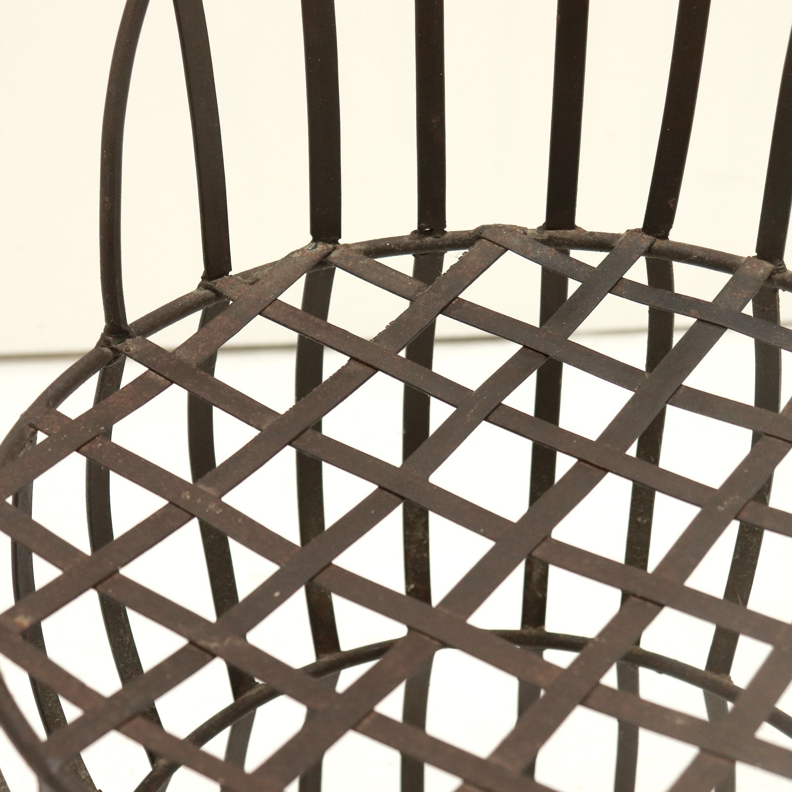 Early 20th Century French Iron Strap Chair photo 325.0