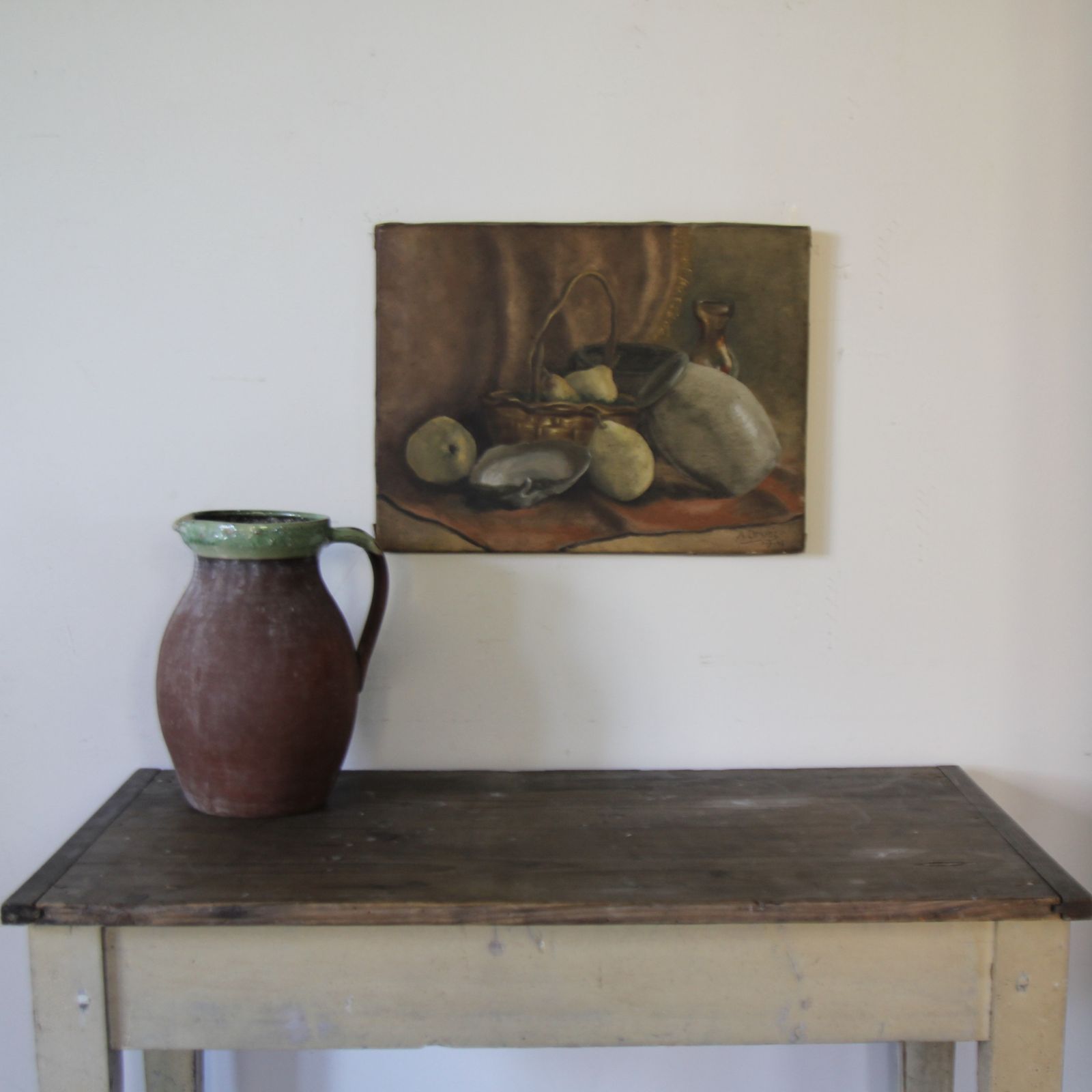 Vintage French Still Life Dated 1943