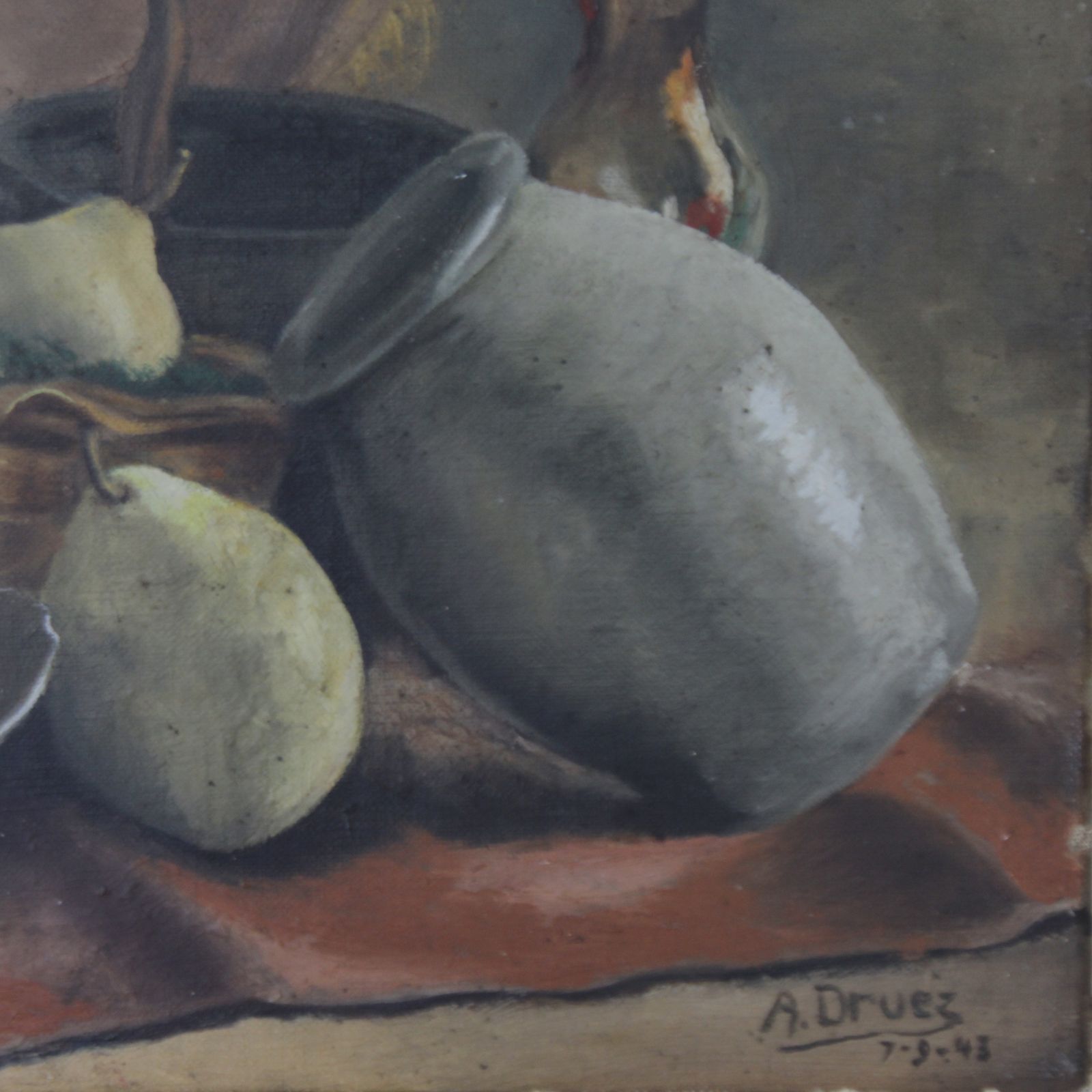 Vintage French Still Life Dated 1943 photo 236.0