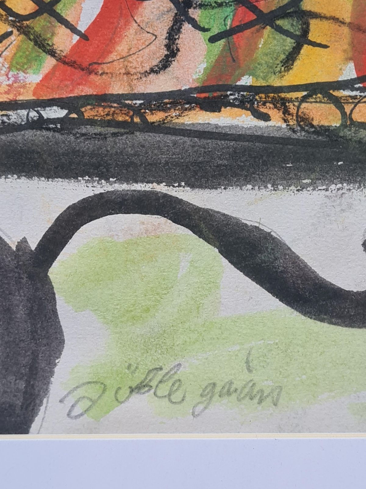Joelle Gainon, Flowers In A Pot, French Mid Century Watercolour, Follower Of Henri Matisse photo buy