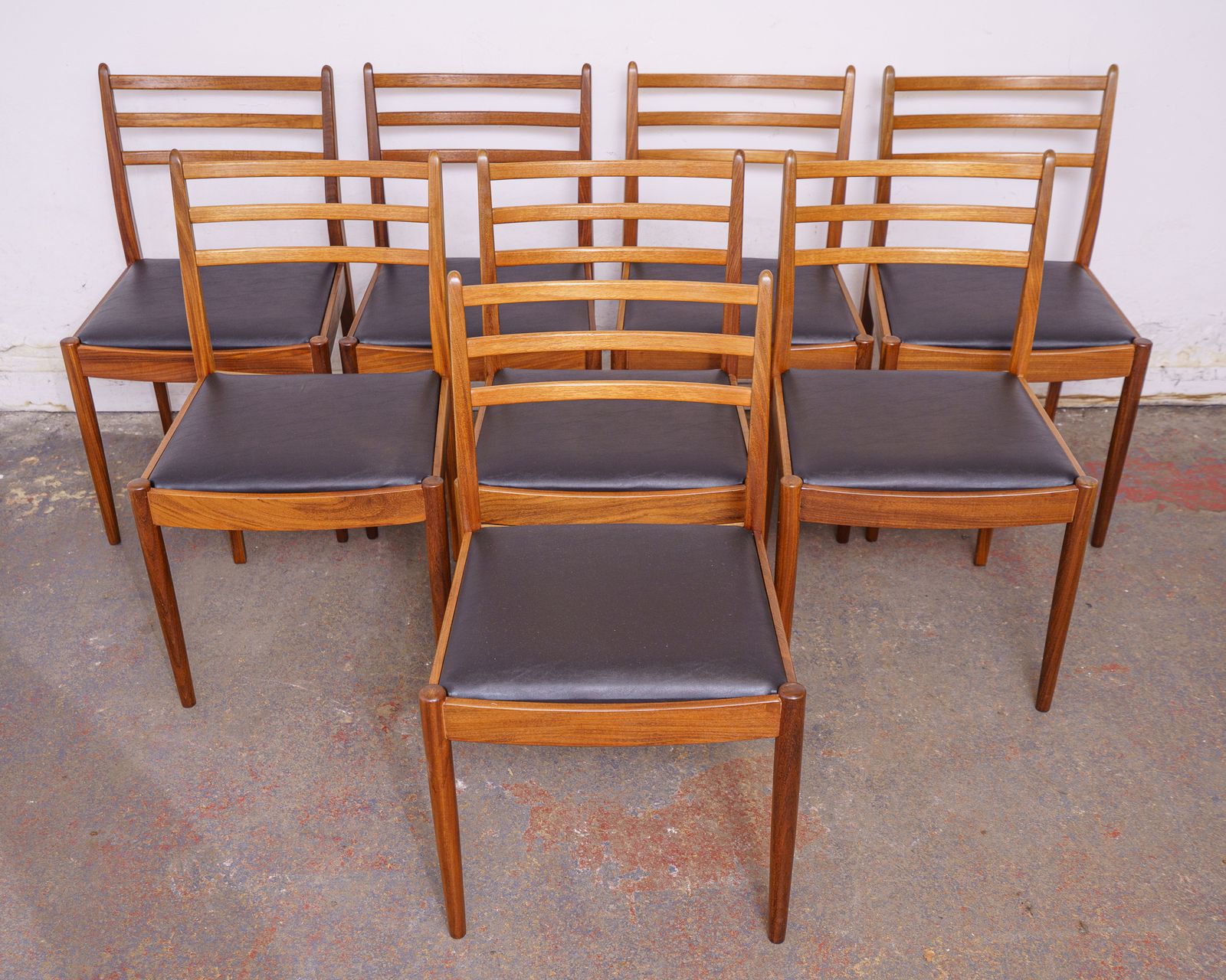 8 G Plan Mid Century Teak Dining Chairs Designed By Victor Wilkins, Newly Upholstered photo furniture