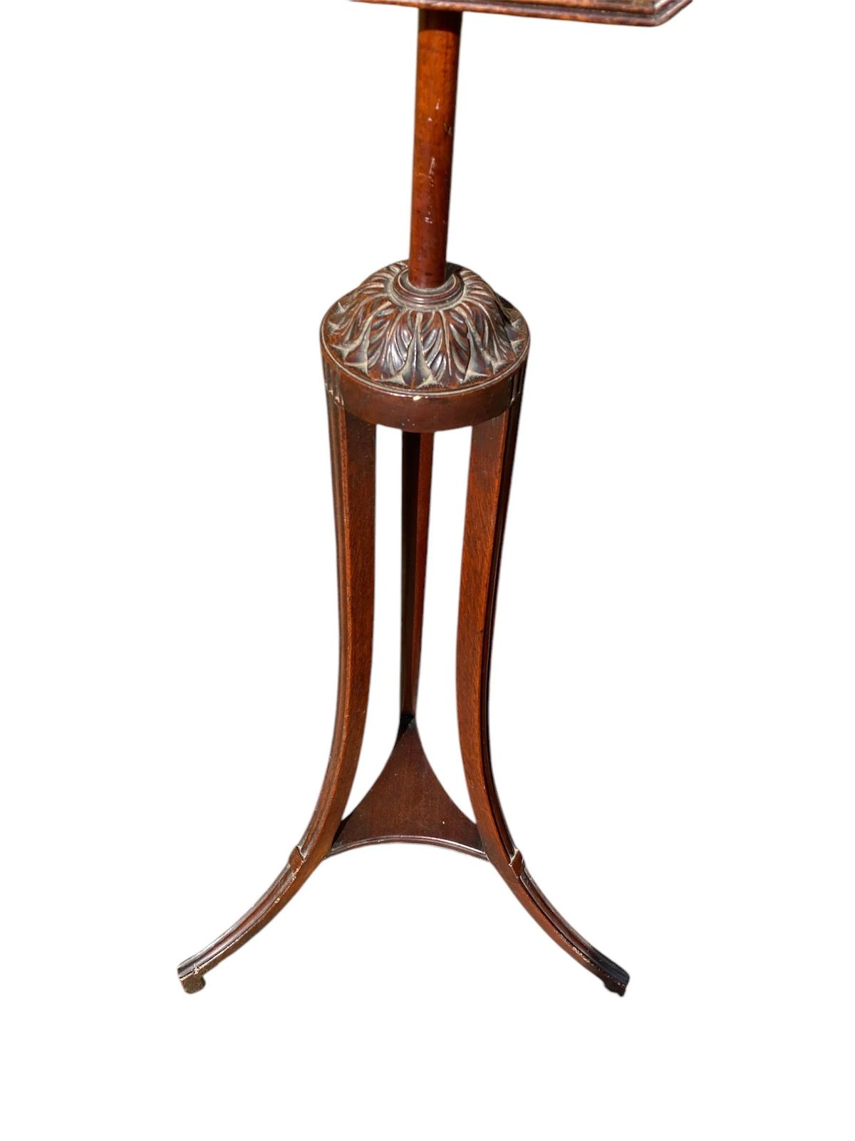 Antique Late Georgian Mahogany Needlework Tapestry Pole Screen photo Home Fixtures