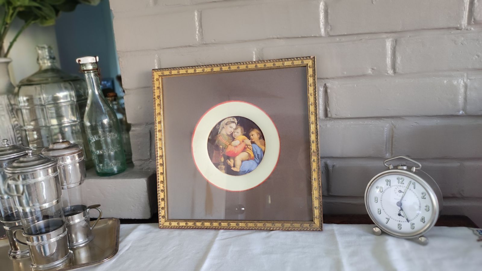 photo for sale Giltwood Framed Raphael Madonna On The Chair