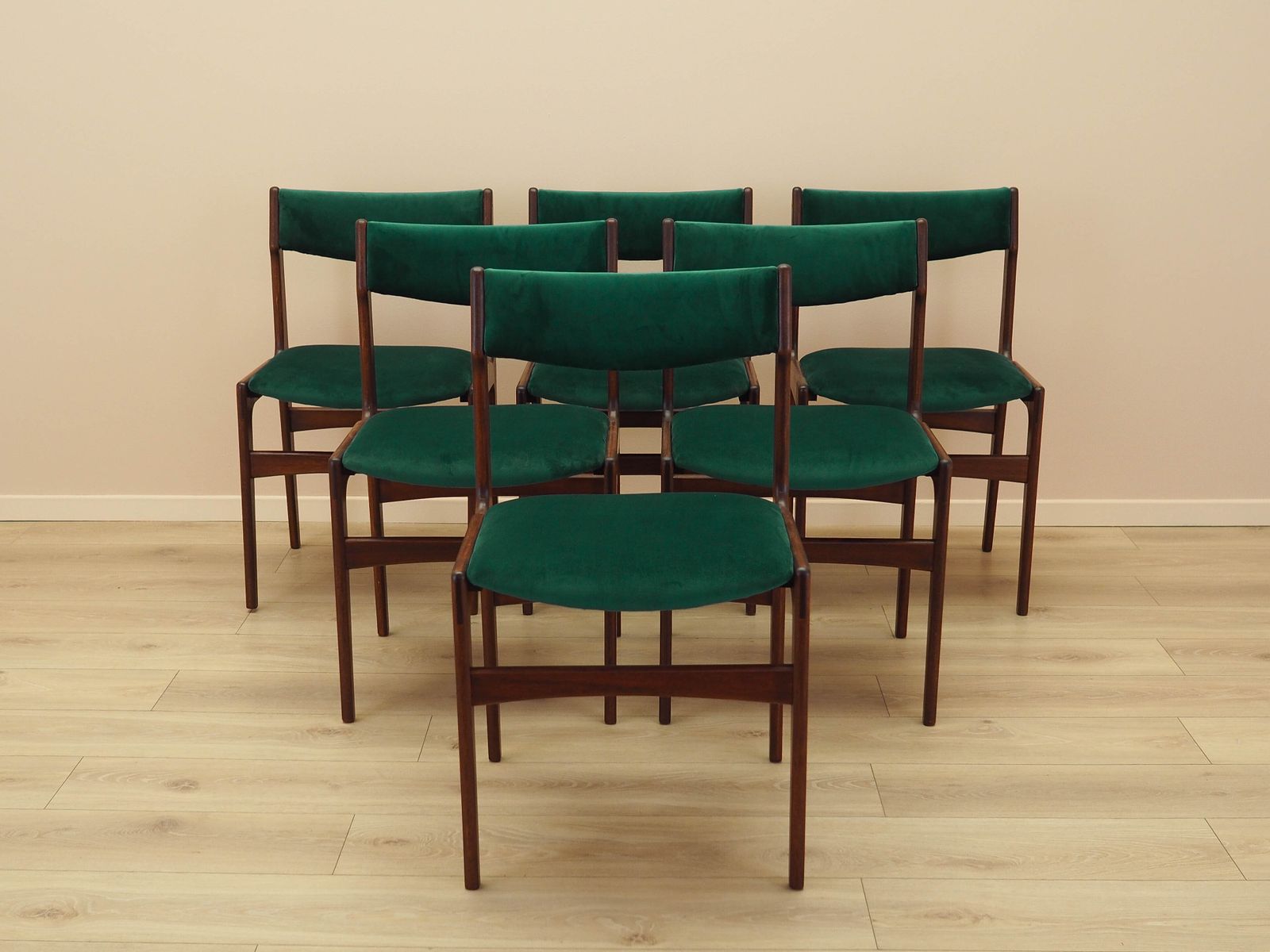 Set Of Six Teak Chairs, Danish Design, 1970s, Production: Denmark photo Furniture