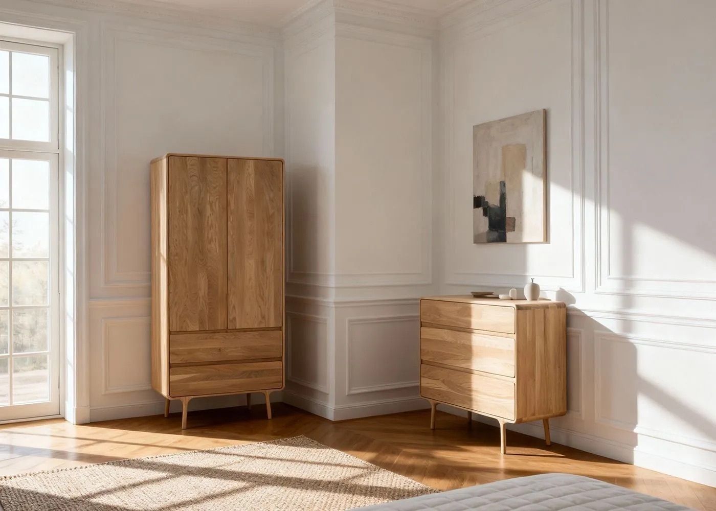 Heal’s Fawn Chest Of Drawers, Solid Oak, Award Winning Design, Excellent Condition photo furniture