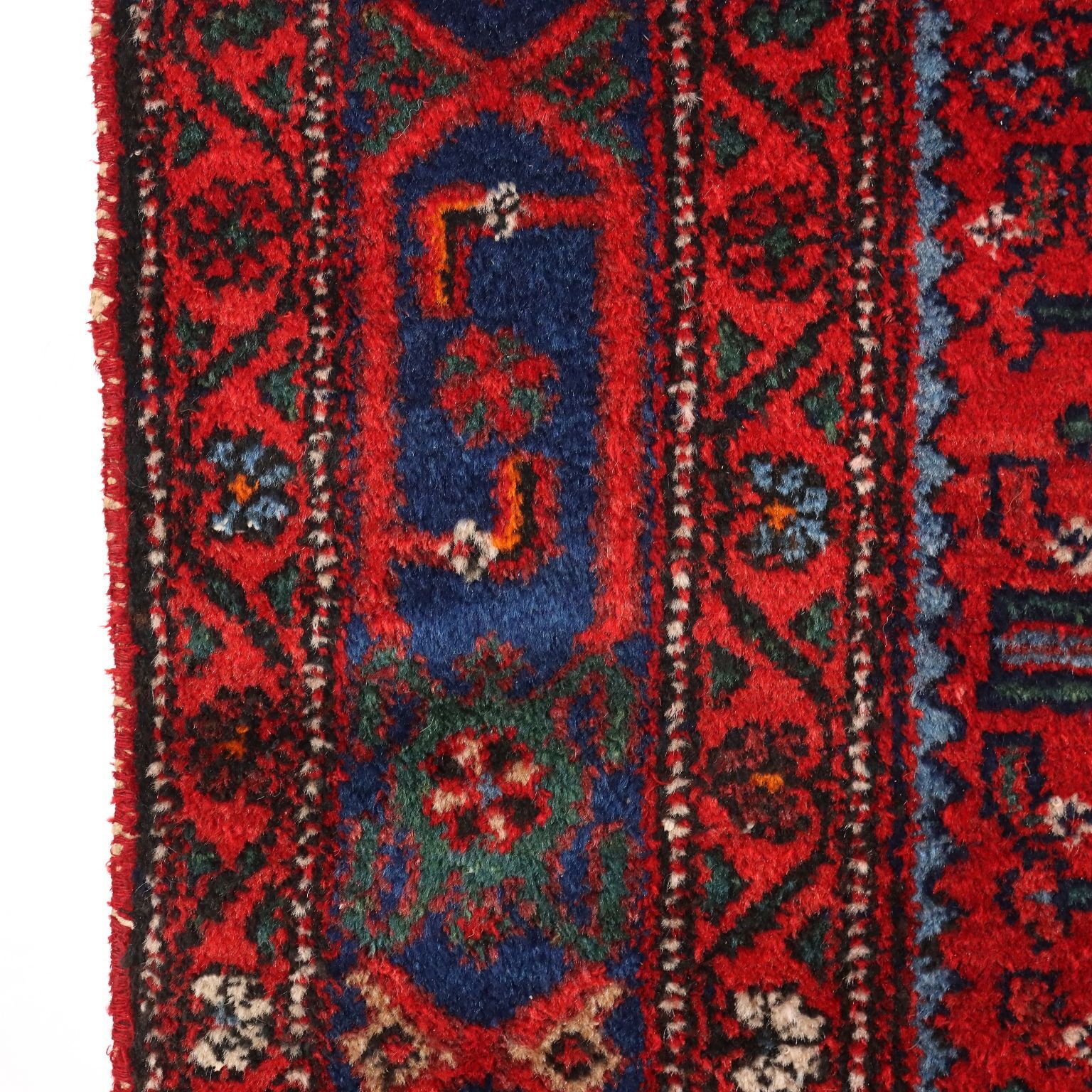 Antique Asian Carpet Cotton Wool Heavy Knot 83 X 49 In photo 270.0