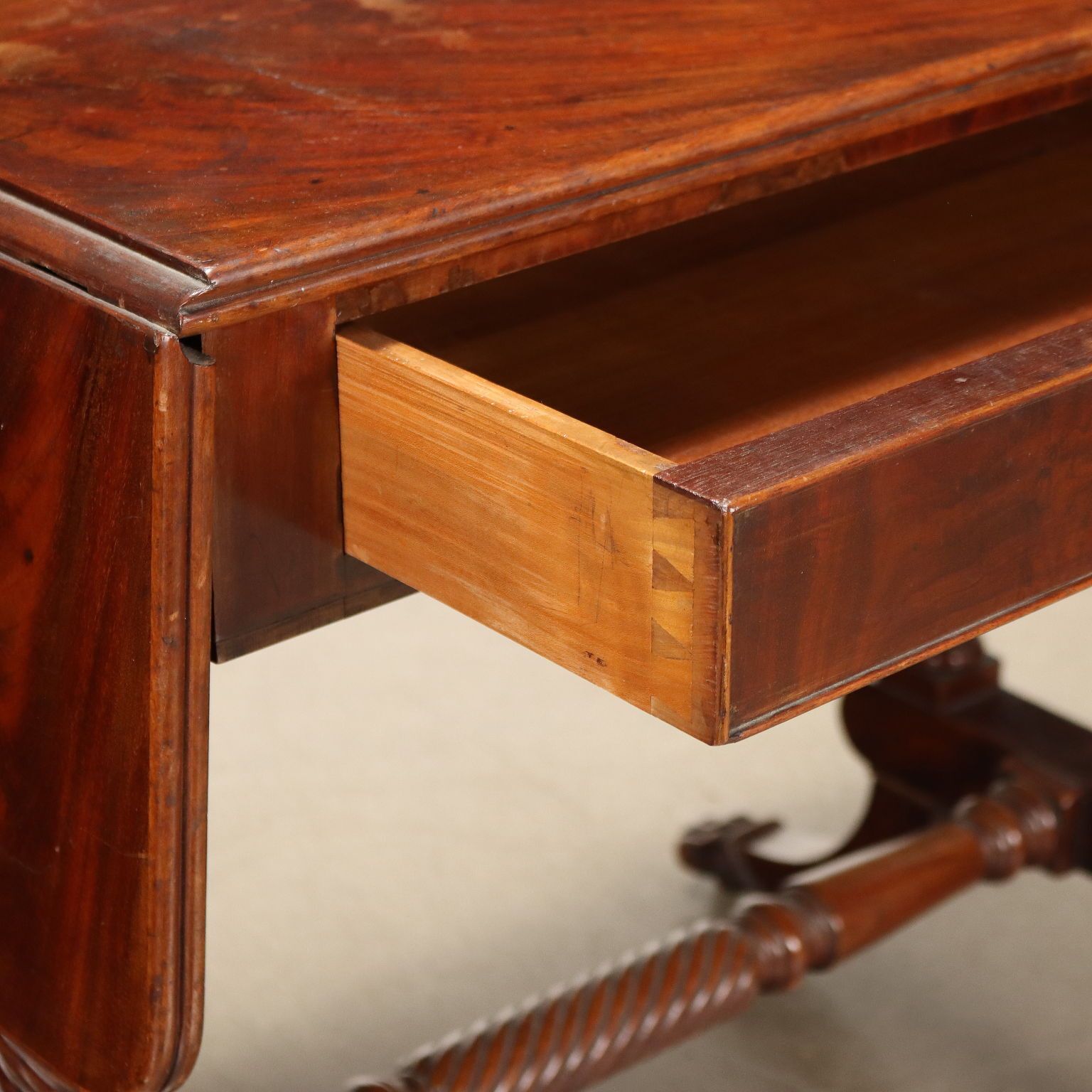 Writing Desk Regency Mahogany Drawer England XIX Century photo for sale