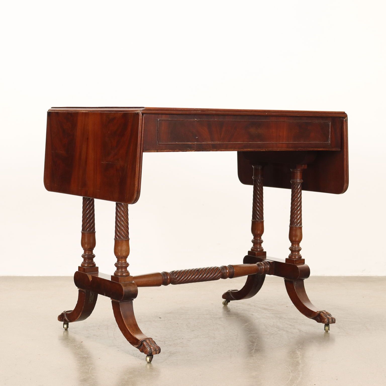 photo furniture Writing Desk Regency Mahogany Drawer England XIX Century