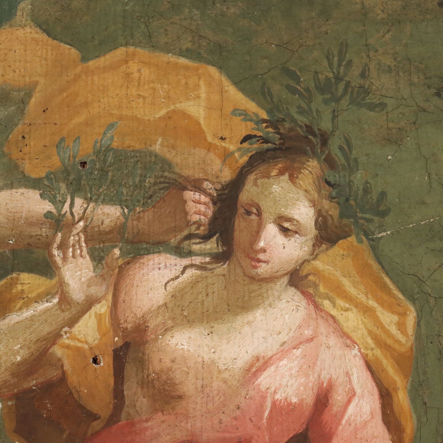 Apollo And Daphne Antique Painting Oil On Canvas XVIII Century photo buy