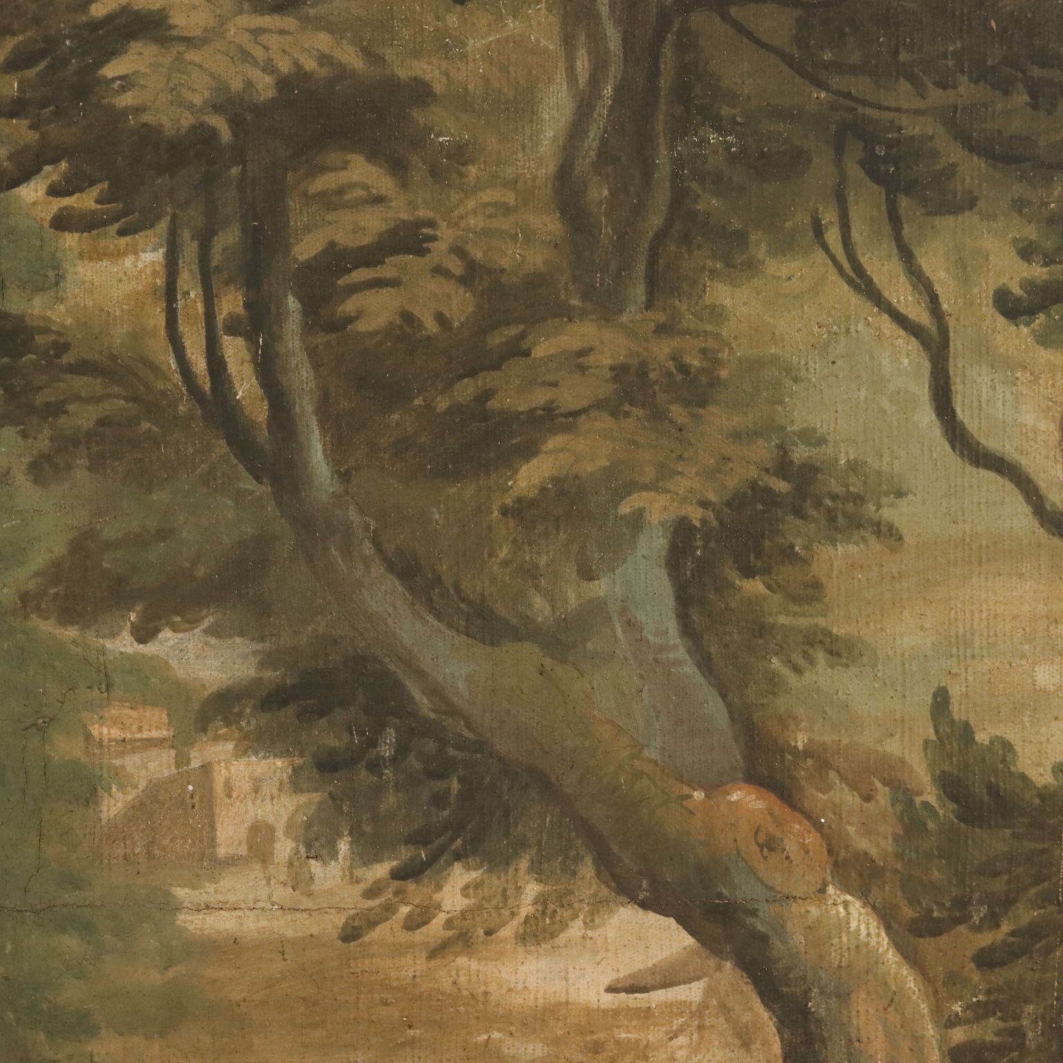photo furniture Apollo And Daphne Antique Painting Oil On Canvas XVIII Century