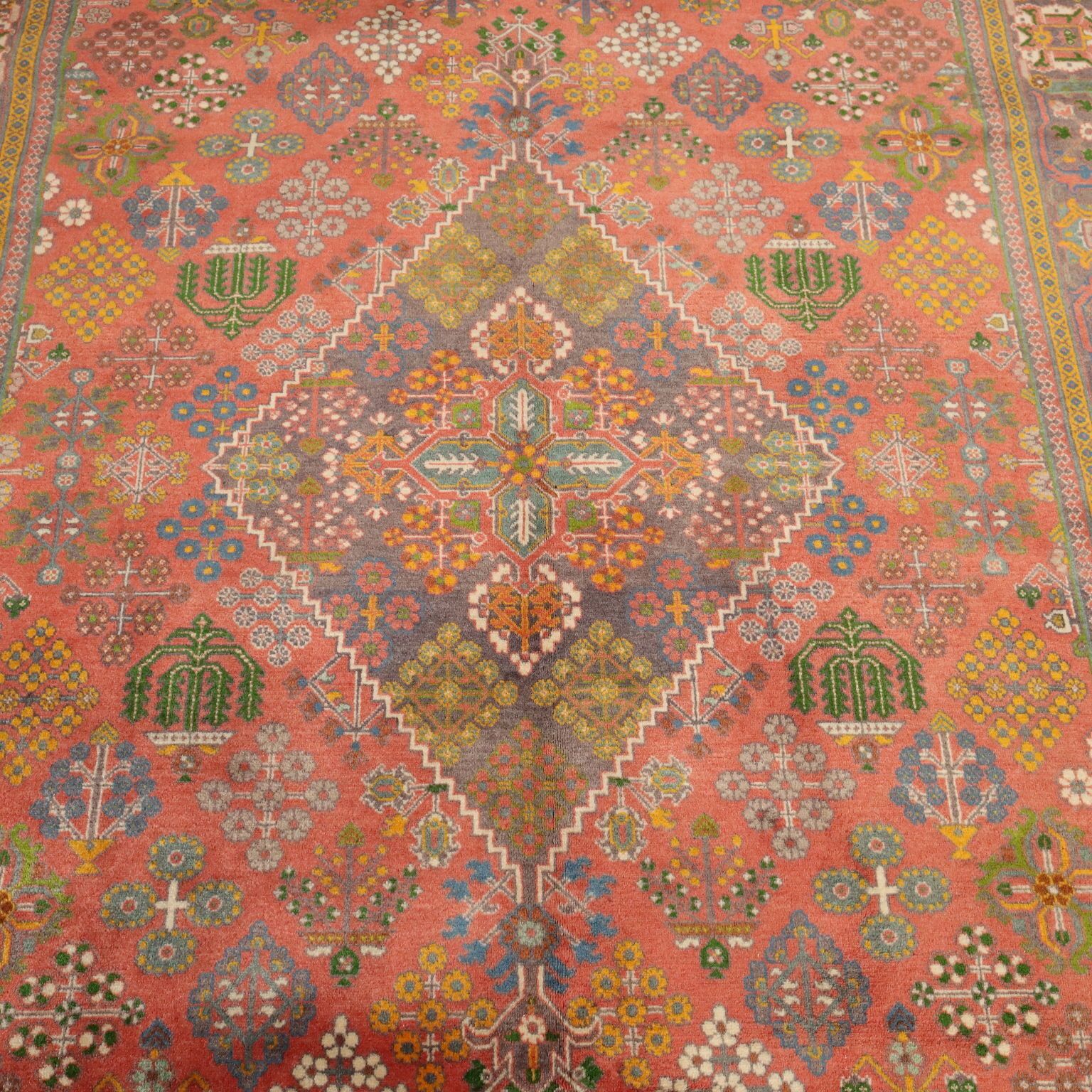 Antique Asian Carpet Cotton Thin Knot Handmade 102 X 59 In photo 690.0