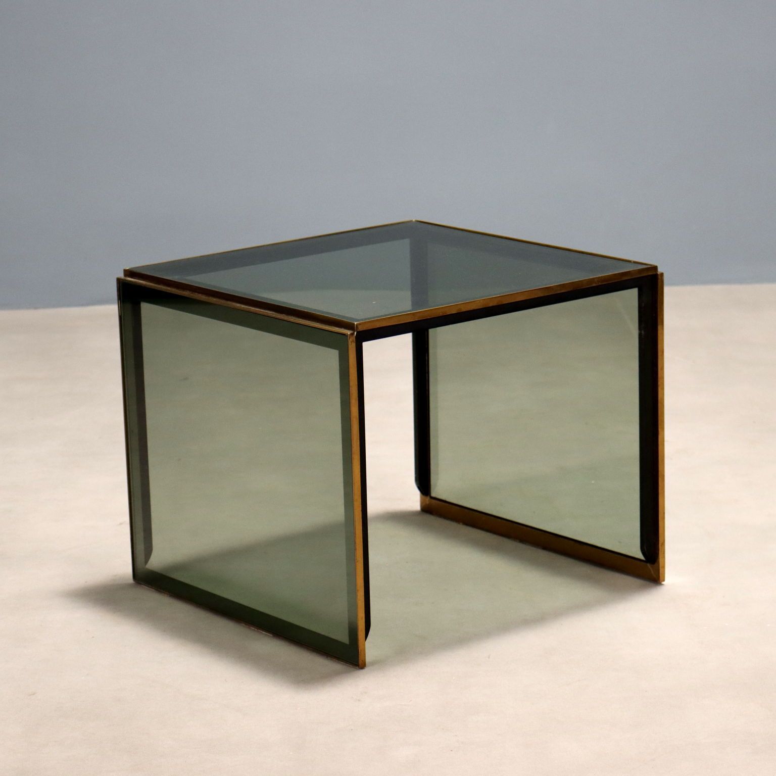 Vintage Coffee Tables Mahogany Glass Design Italy 1960s 1970s photo vinterior