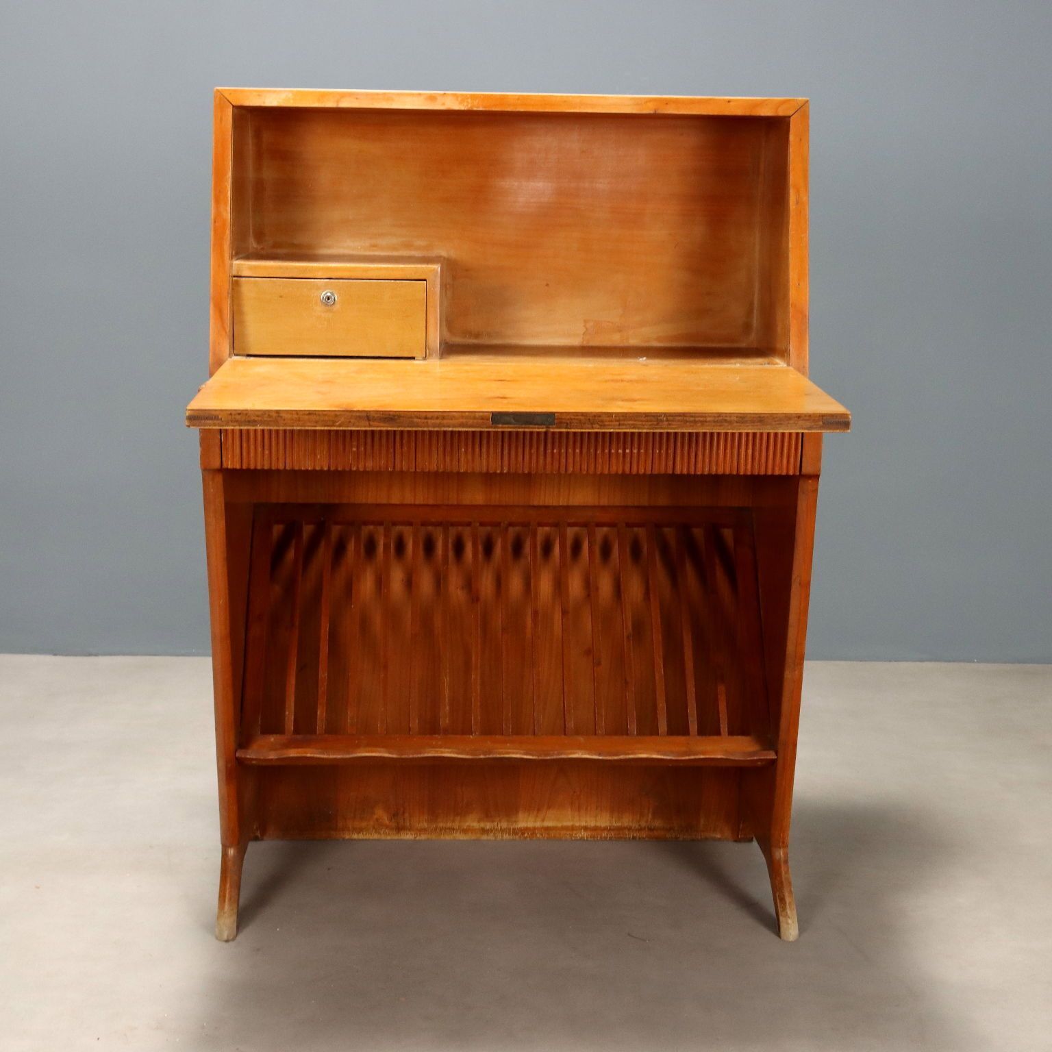 Vintage Cabinet Wood Drawer Design Italy 1960s photo Furniture