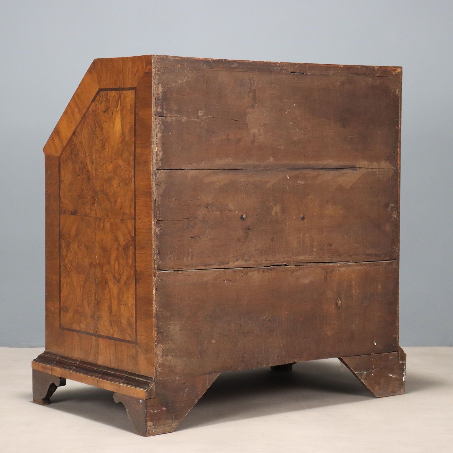 1030.0 Antique Flap Cabinet Walnut Burl 8 Drawers Italy XVIII Century photo