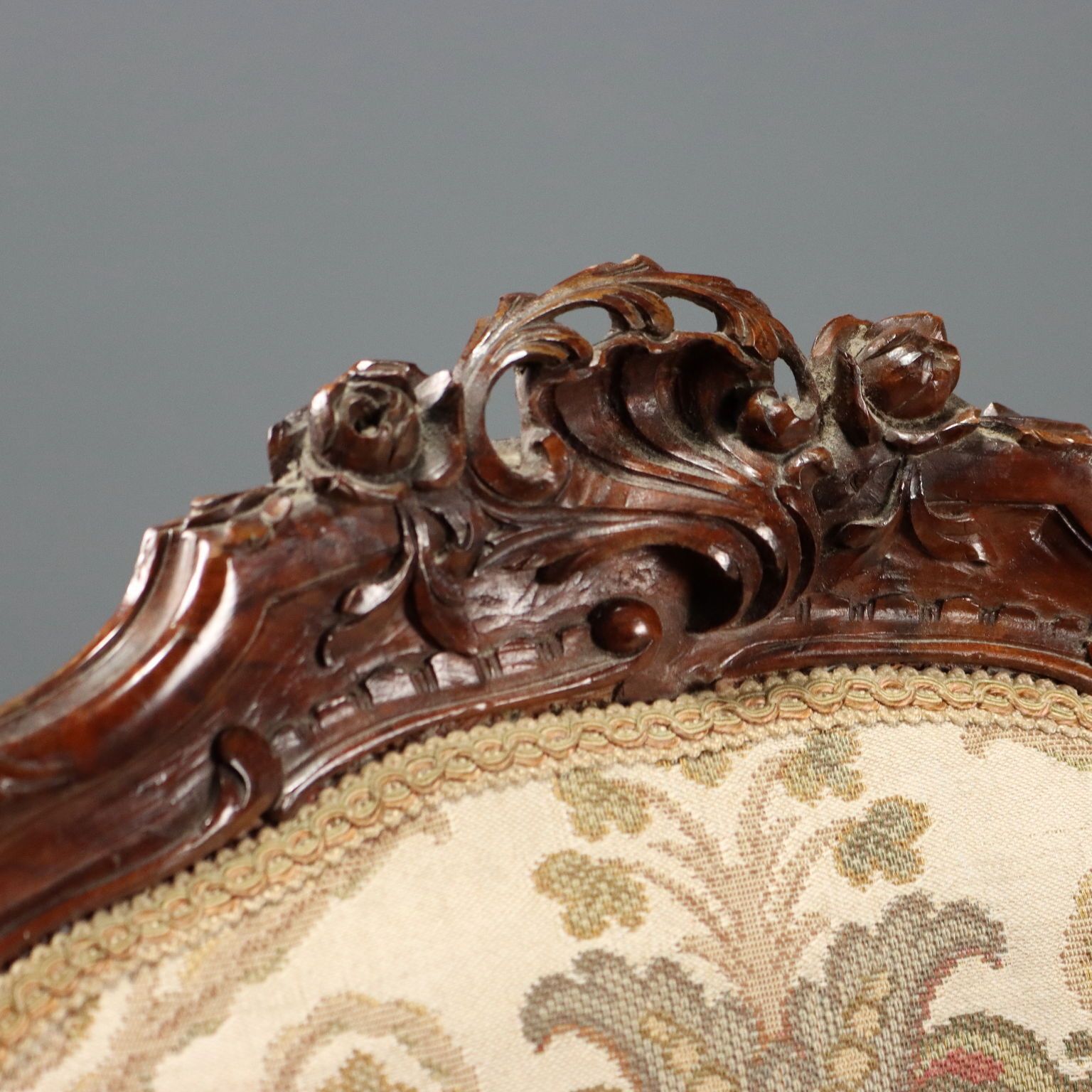Chairs Baroque Style Carved Walnut Italy XIX Century photo buy