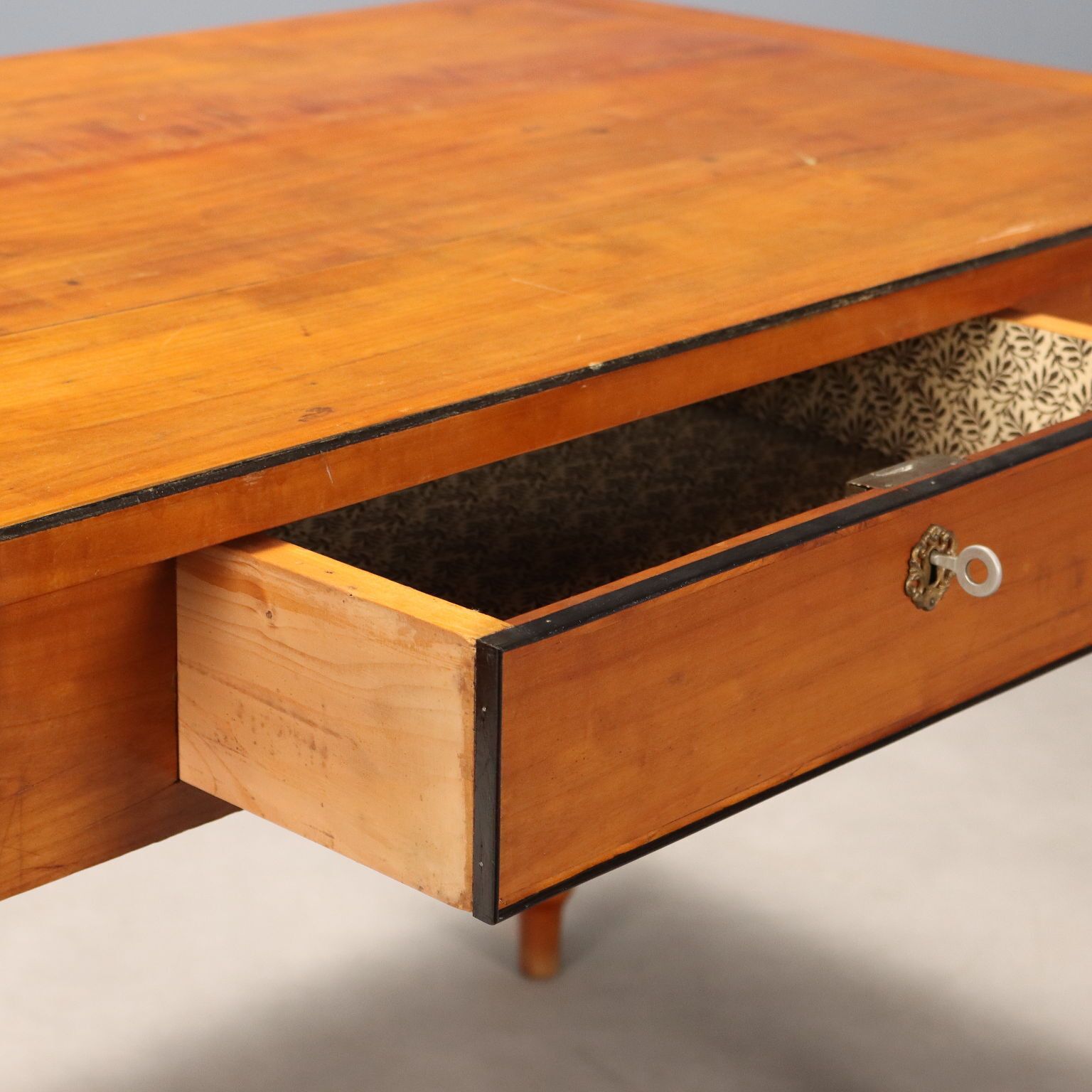 Antique Table Cherrywood Drawer Italy XIX Century photo Furniture
