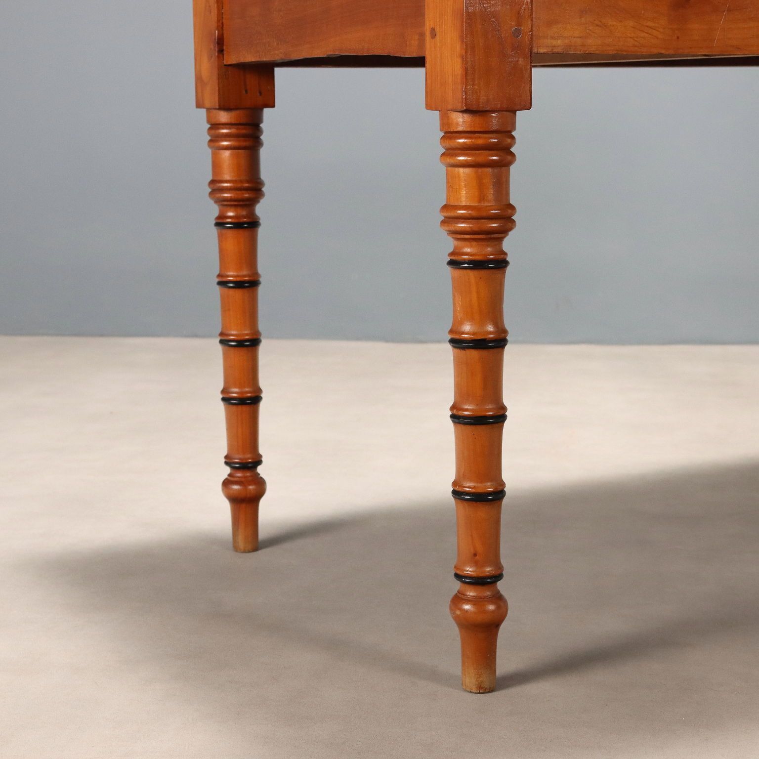 Antique Table Cherrywood Drawer Italy XIX Century photo vinterior
