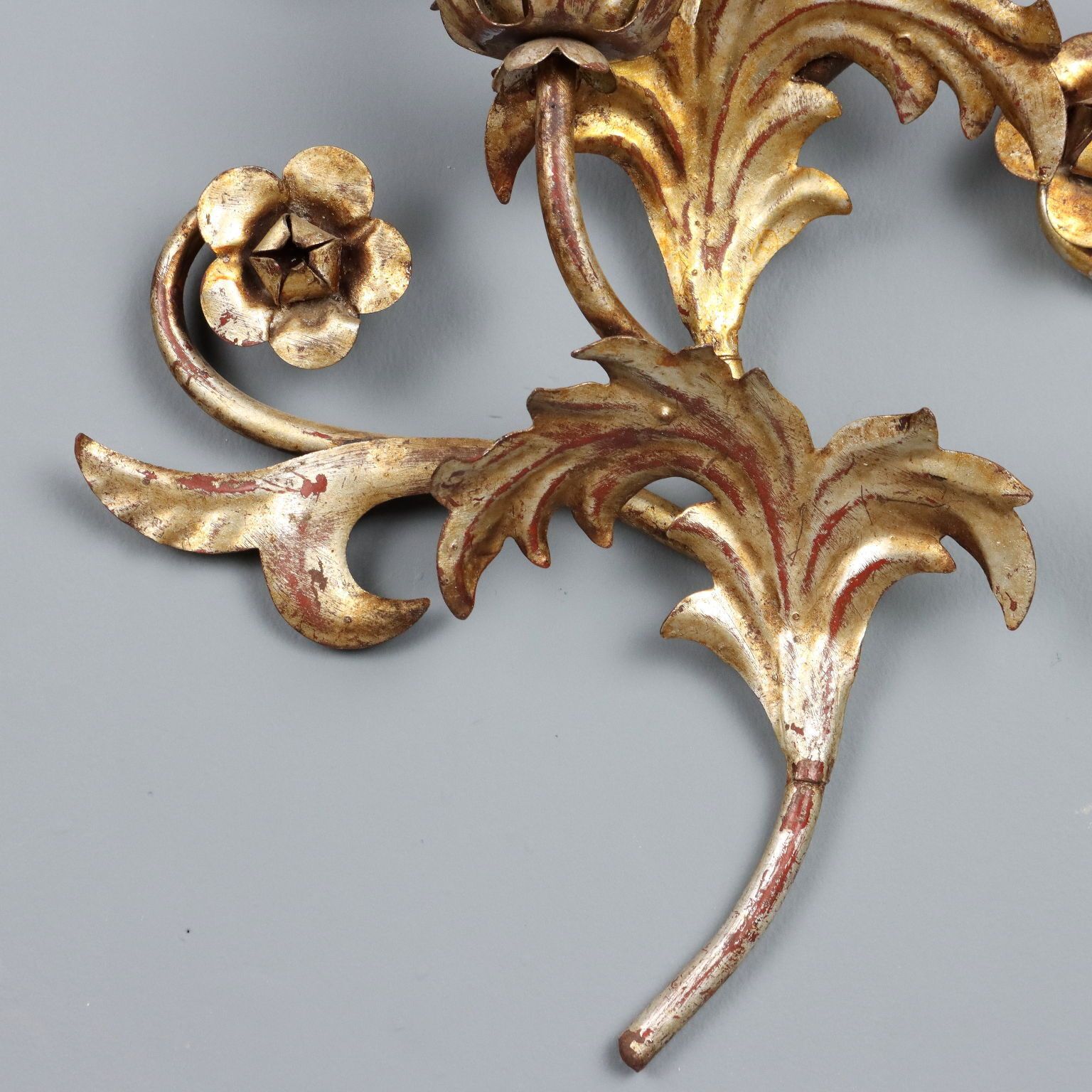 Antique Wall Lamps Iron Metal Italy XIX Century photo vintage