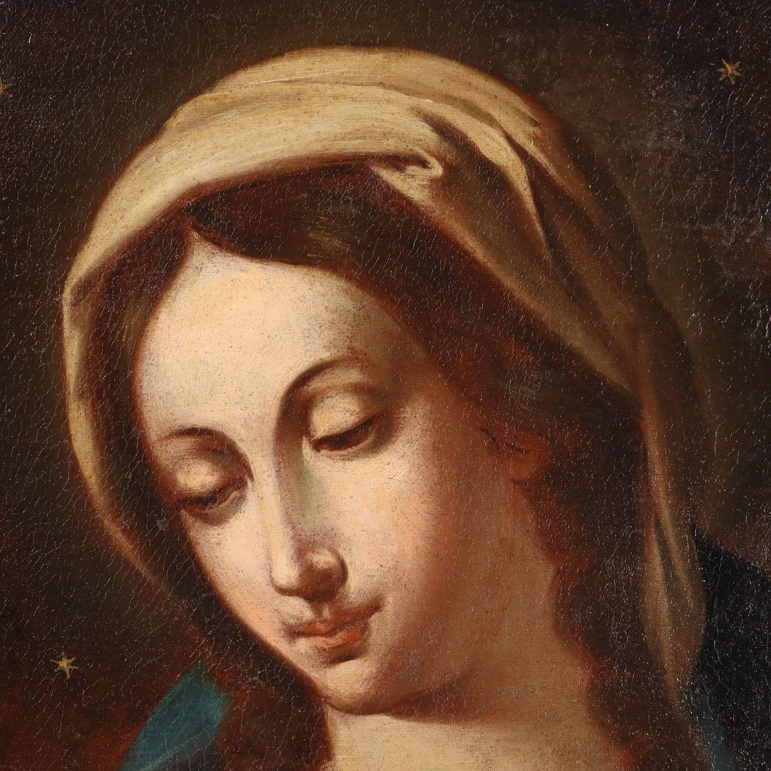 Antique Painting Virgin Mary Copy From Sassoferrato XVIII Century photo Art