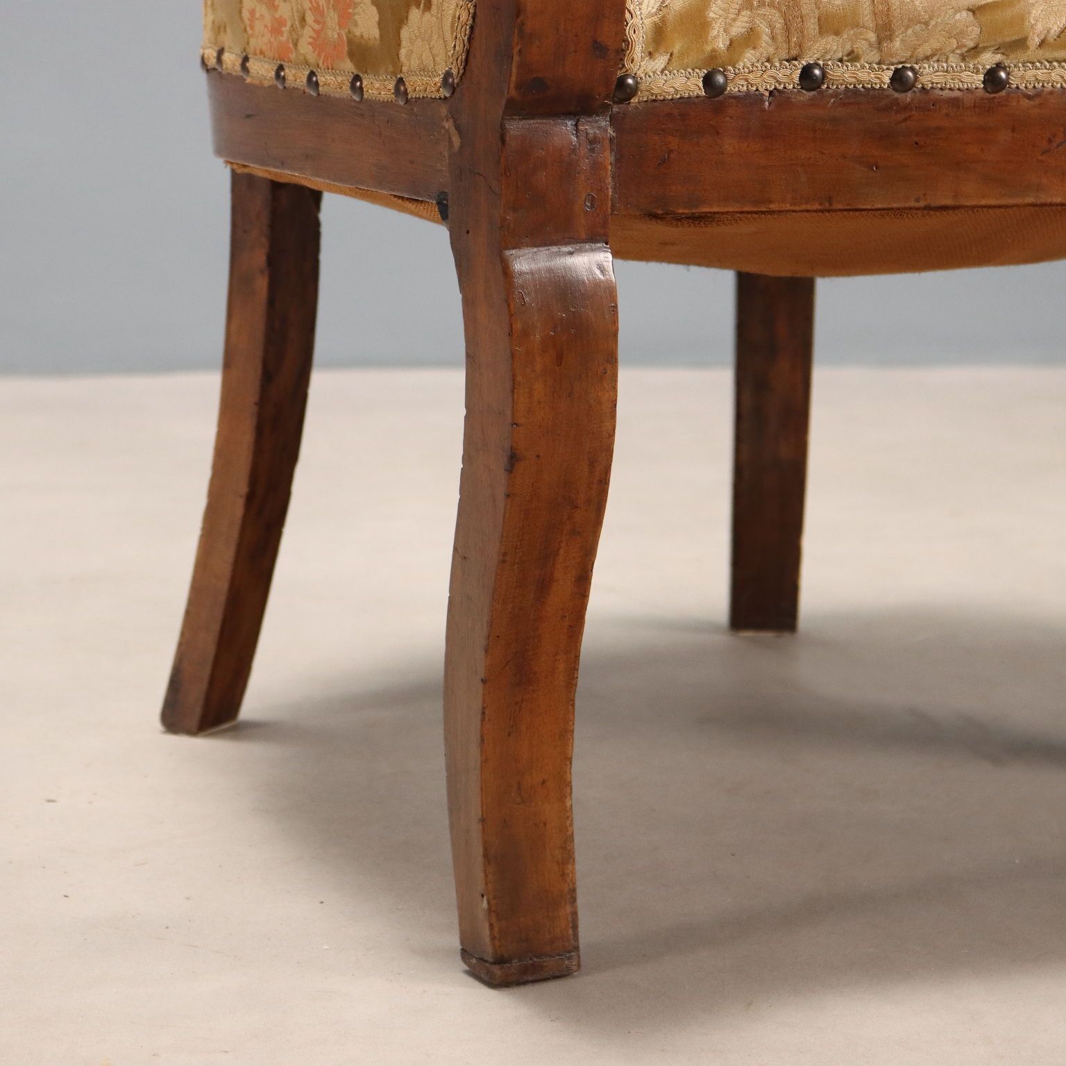 Antique Armchair Walnut Fabric Italy XIX Century photo buy