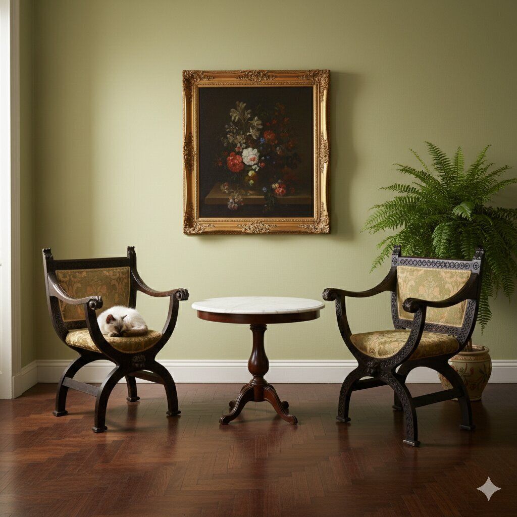 Antique Chairs Savonarola Beech Carvings Italy XIX Century photo furniture