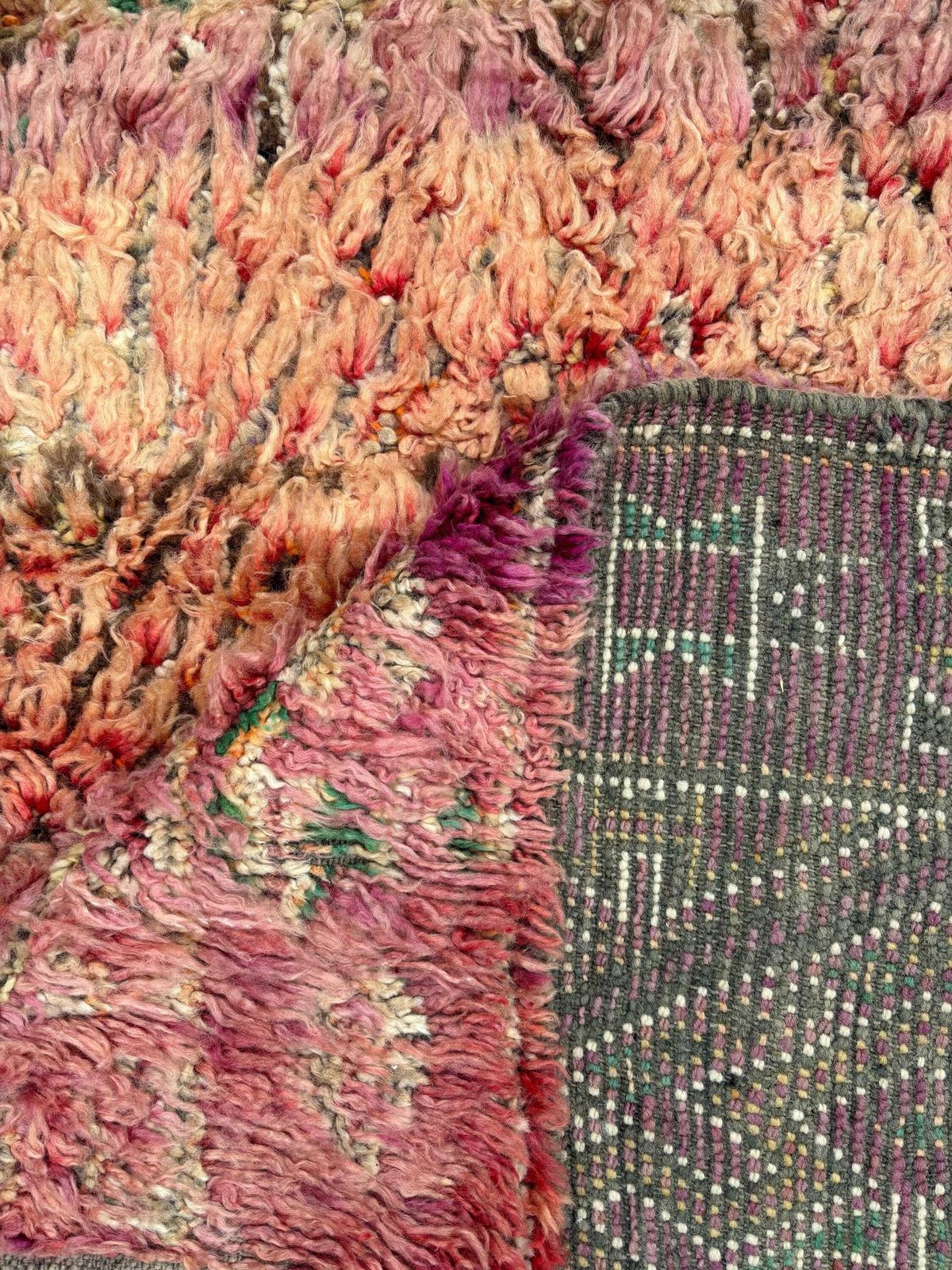 Mid Century Moroccan Berber Boujad Moroccan Rug 210x300 Cm – Handmade Berber Carpet – Authentic Atlas Rug photo Textiles