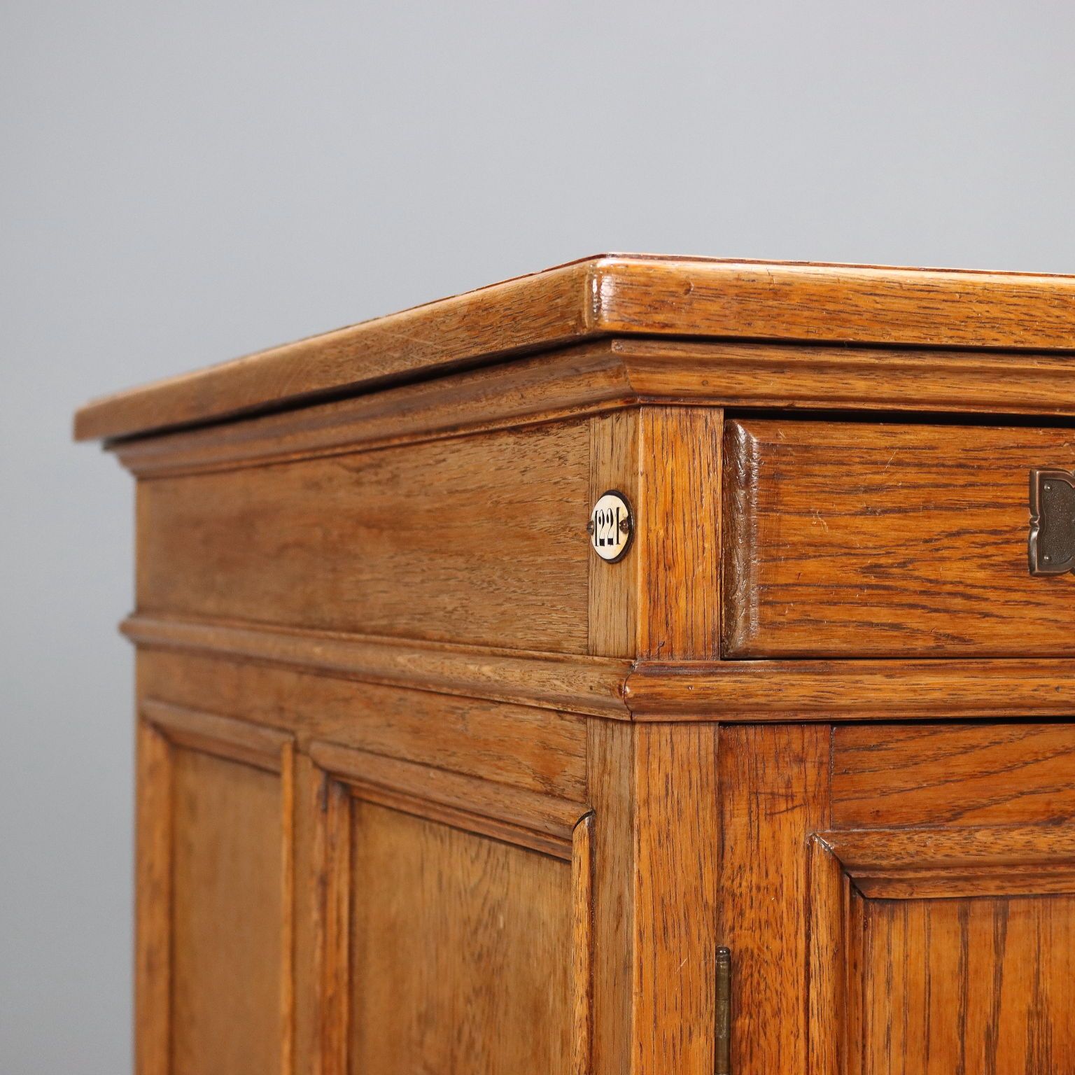 Antique Writing Desk Oak Italy XIX Century photo Furniture