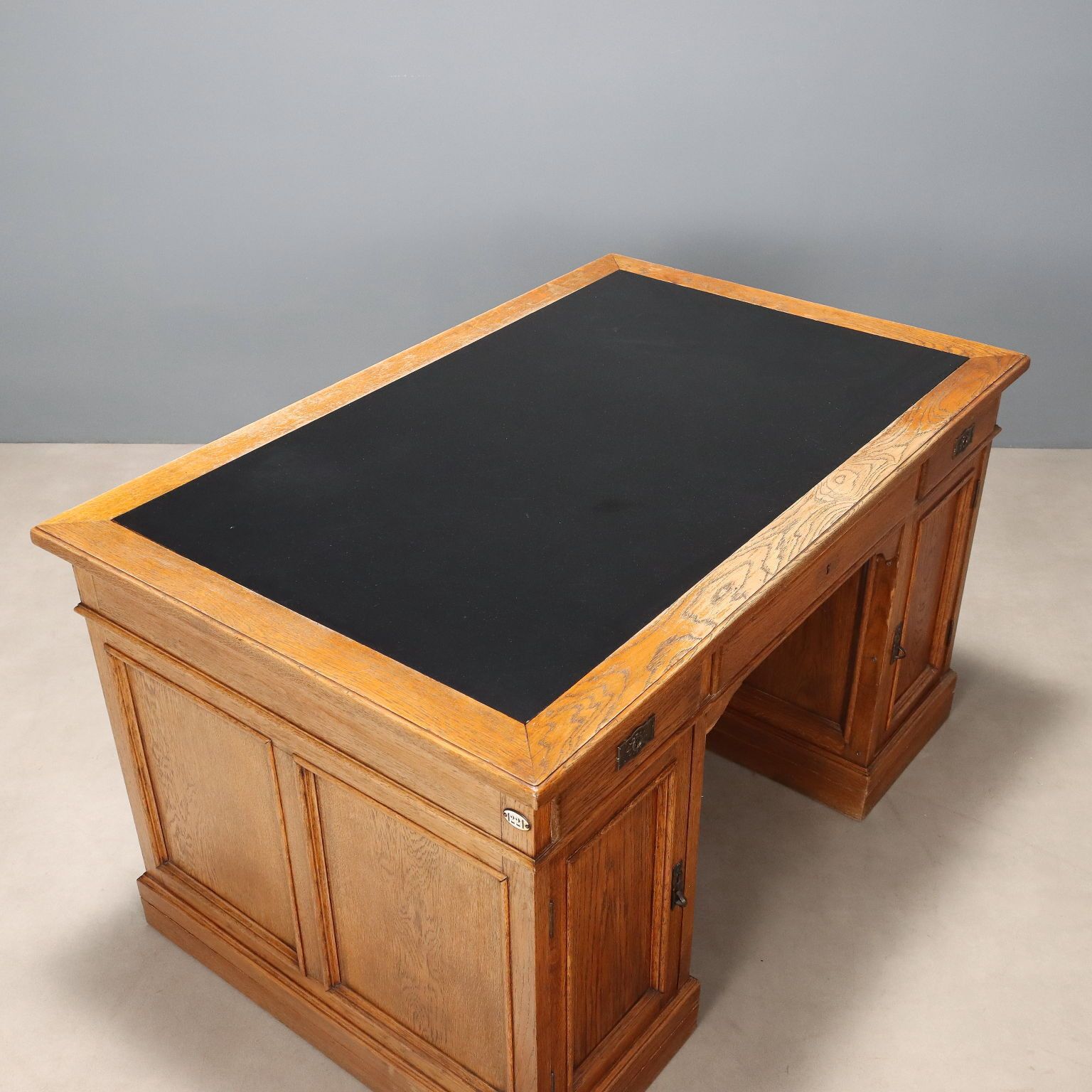 Furniture Antique Writing Desk Oak Italy XIX Century photo