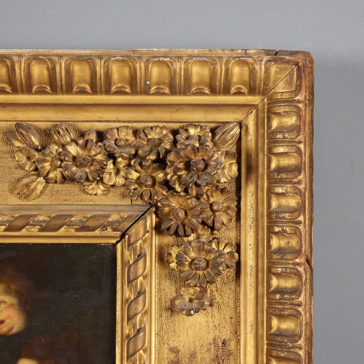 Art Antique Painting Copy From Ludovico Cardi Trinity Oil On Canvas '700 photo