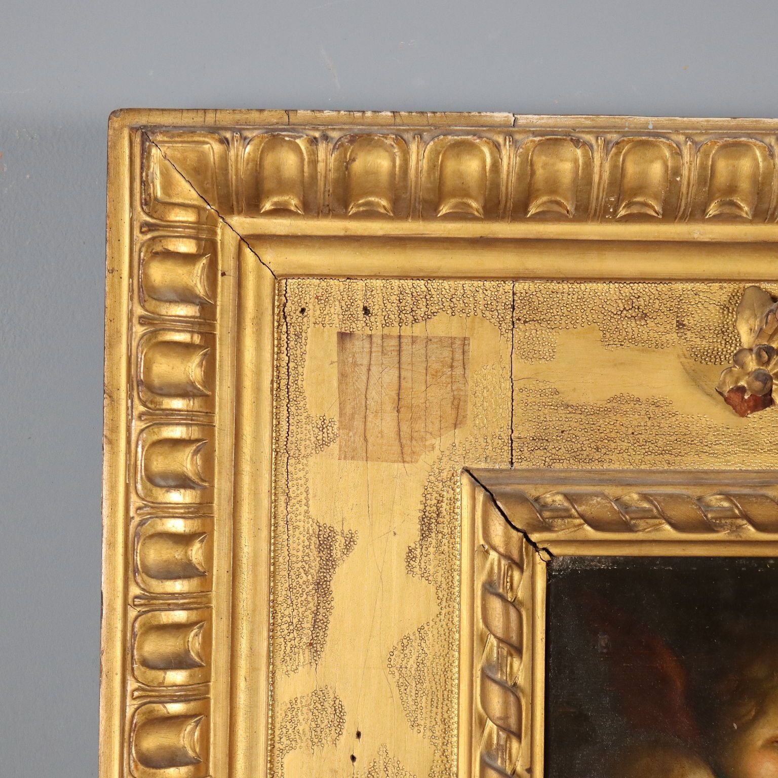 photo vinterior Antique Painting Copy From Ludovico Cardi Trinity Oil On Canvas '700