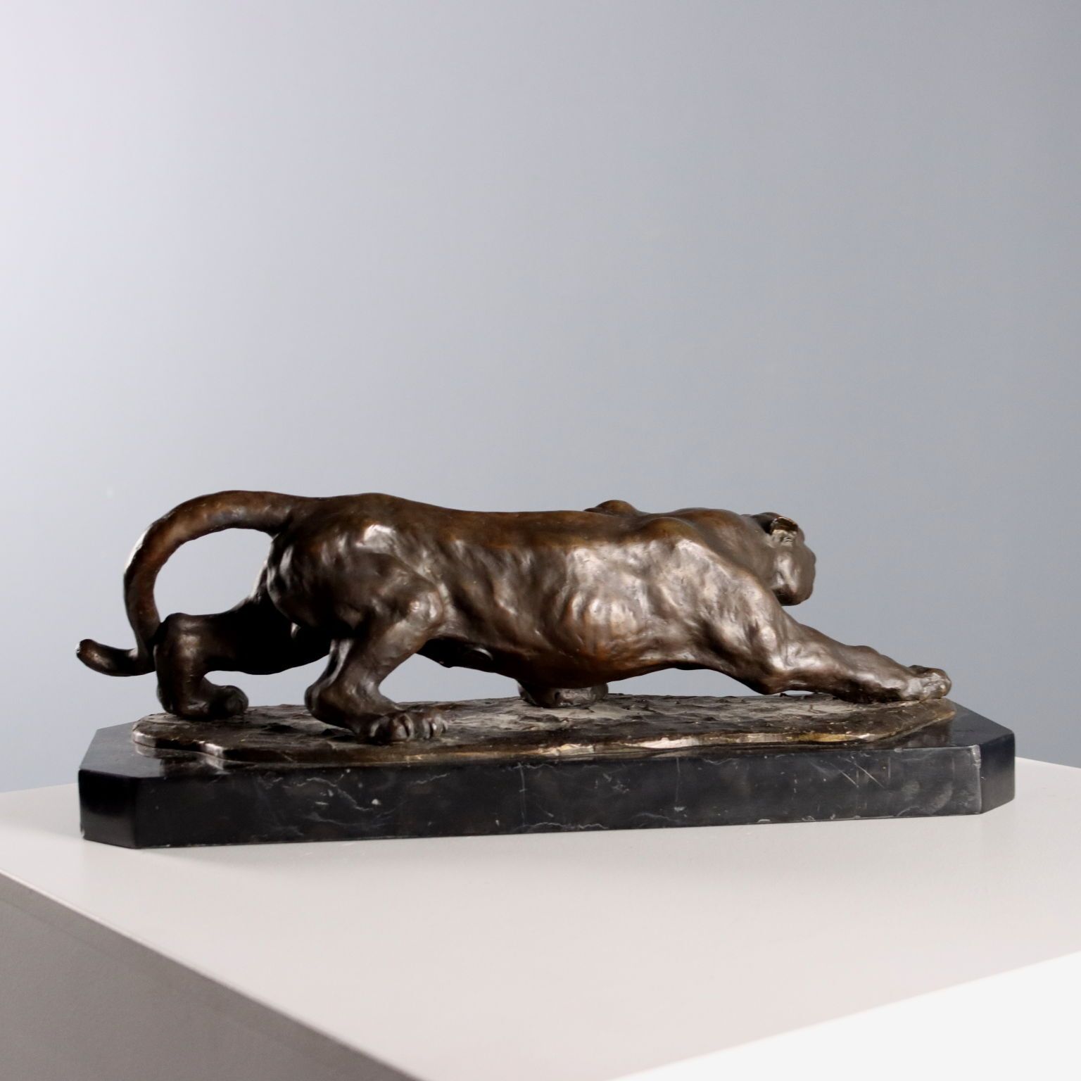 Tigre In Agguato Bronzo Firmato Rembrandt Bugatti photo vinterior