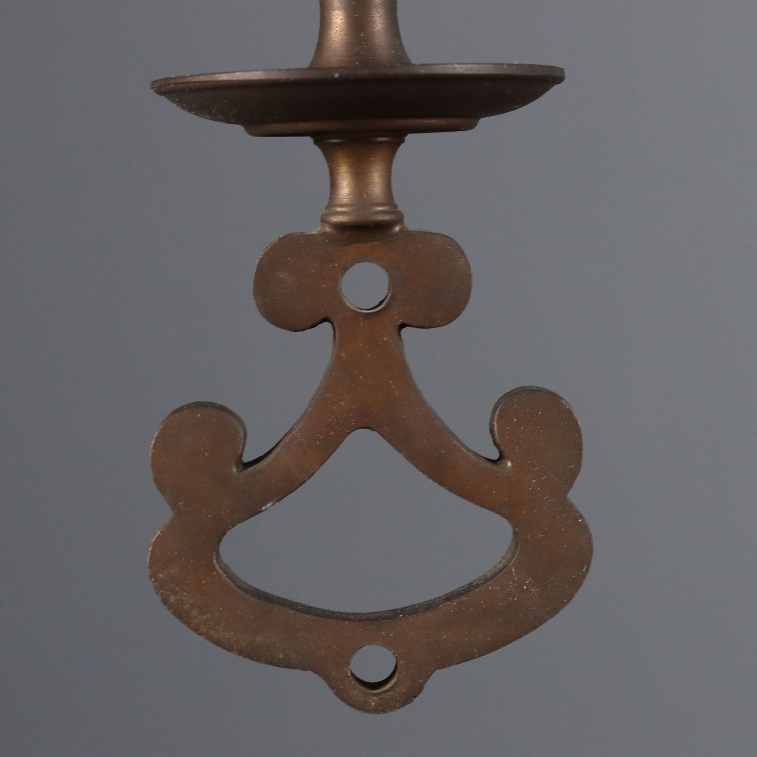 Antique Chandelier Bronze Metal 6 Lights Netherlands XX Century photo 650.0