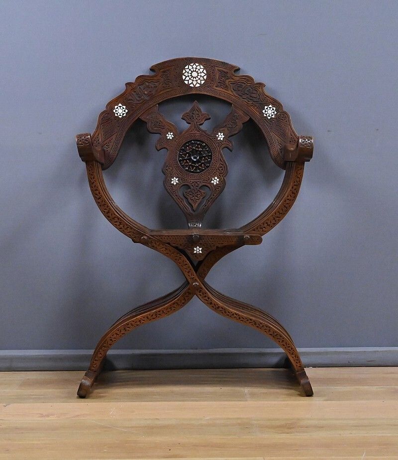 Syrian Walnut Armchair – Late 19th Century photo Furniture