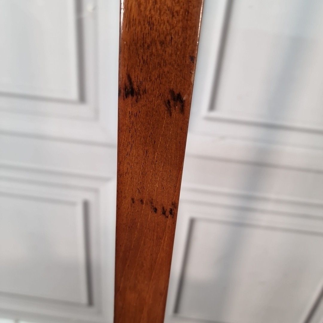 Antique Dining Hall Chair Queen Anne Style Walnut Cabriole Leg Desk Bedroom photo vintage
