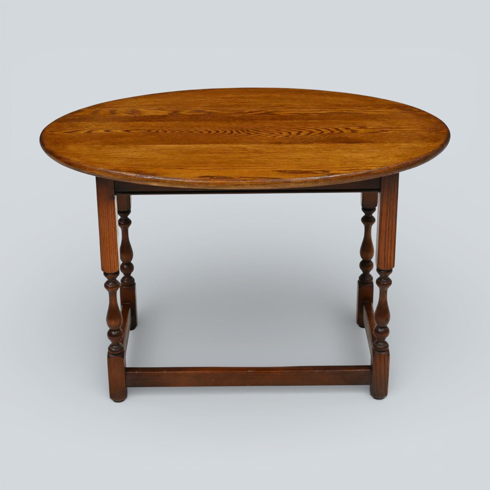 127.0 Old Charm Oval Coffee Table Tudor Style 54cm X 82cm Oak Free Uk Delivery photo
