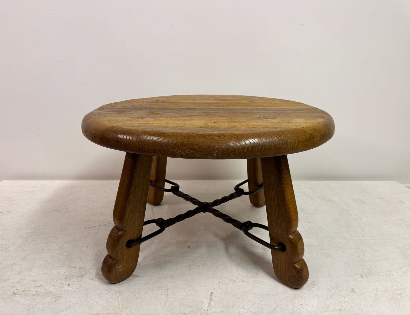 1960s French Oak And Wrought Iron Coffee Table photo 895.0