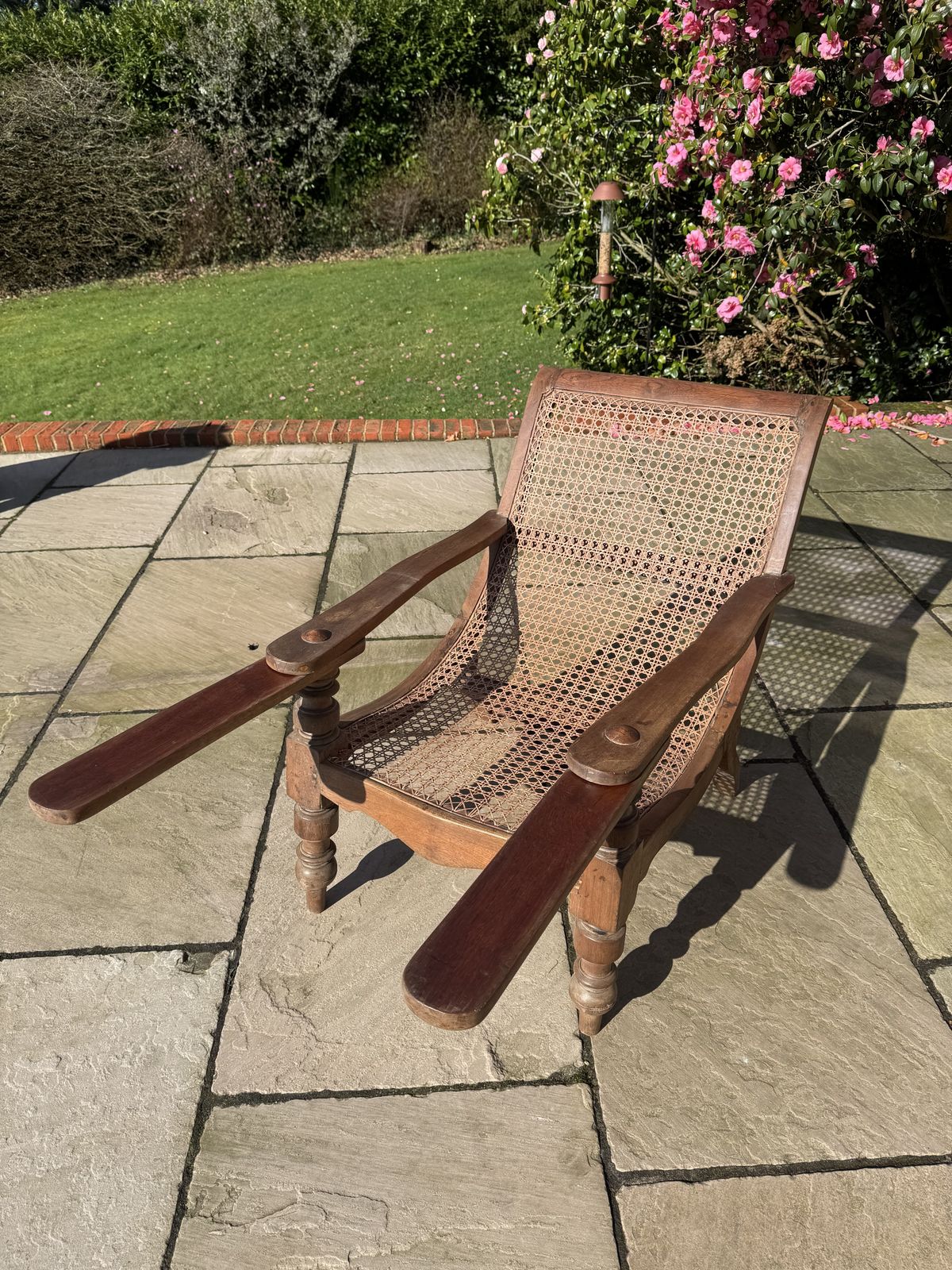 Late 19th / Early 20th Century Teak Colonial Planters Chair photo furniture