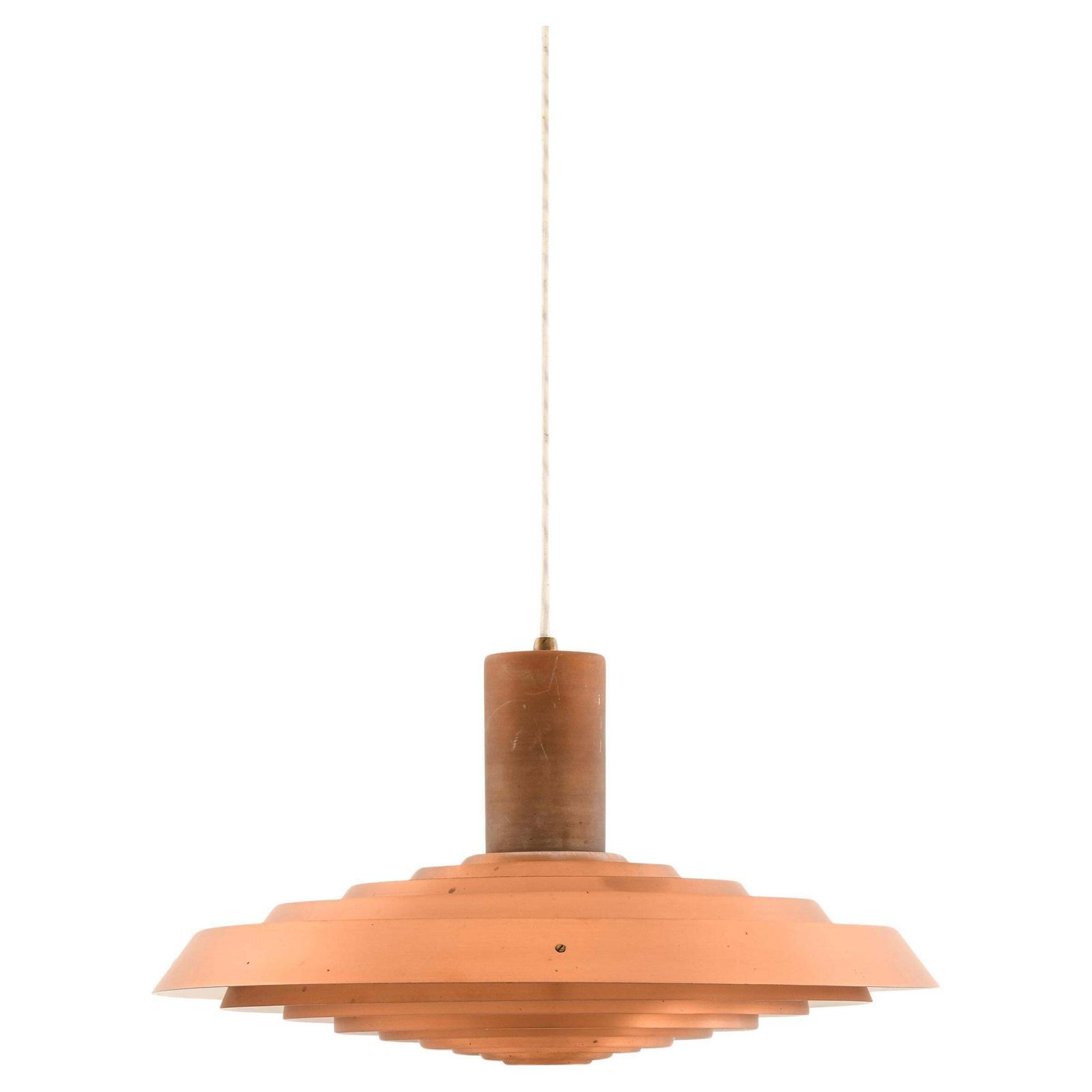 Ceiling Lamp Langelinie In Copper And Lacquer By Poul Henningsen 1950s photo furniture