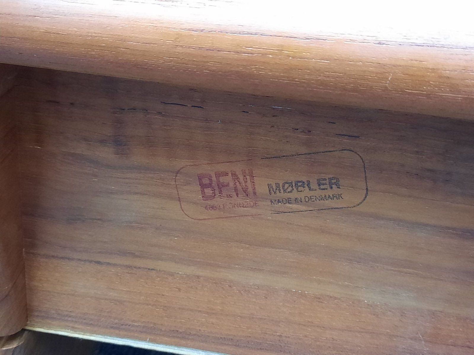 photo for sale Freestanding Teak Shelf By Beni Møbler Denmark 1970s