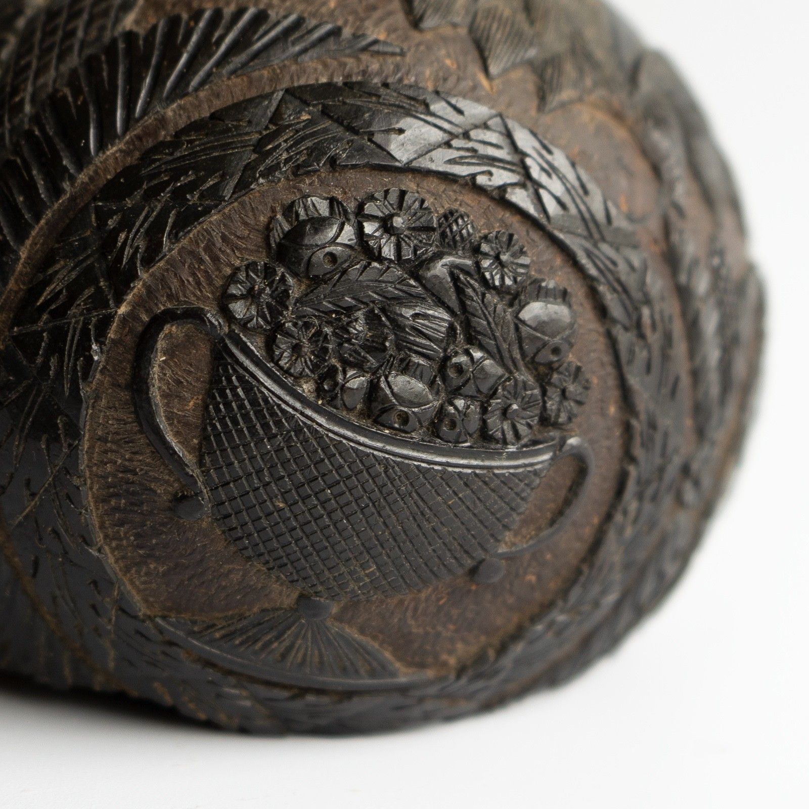 Antique Sailors Bugbear, Naive Folk Art Carved Coconut, Late 18th/Early 19th C. photo 395.0